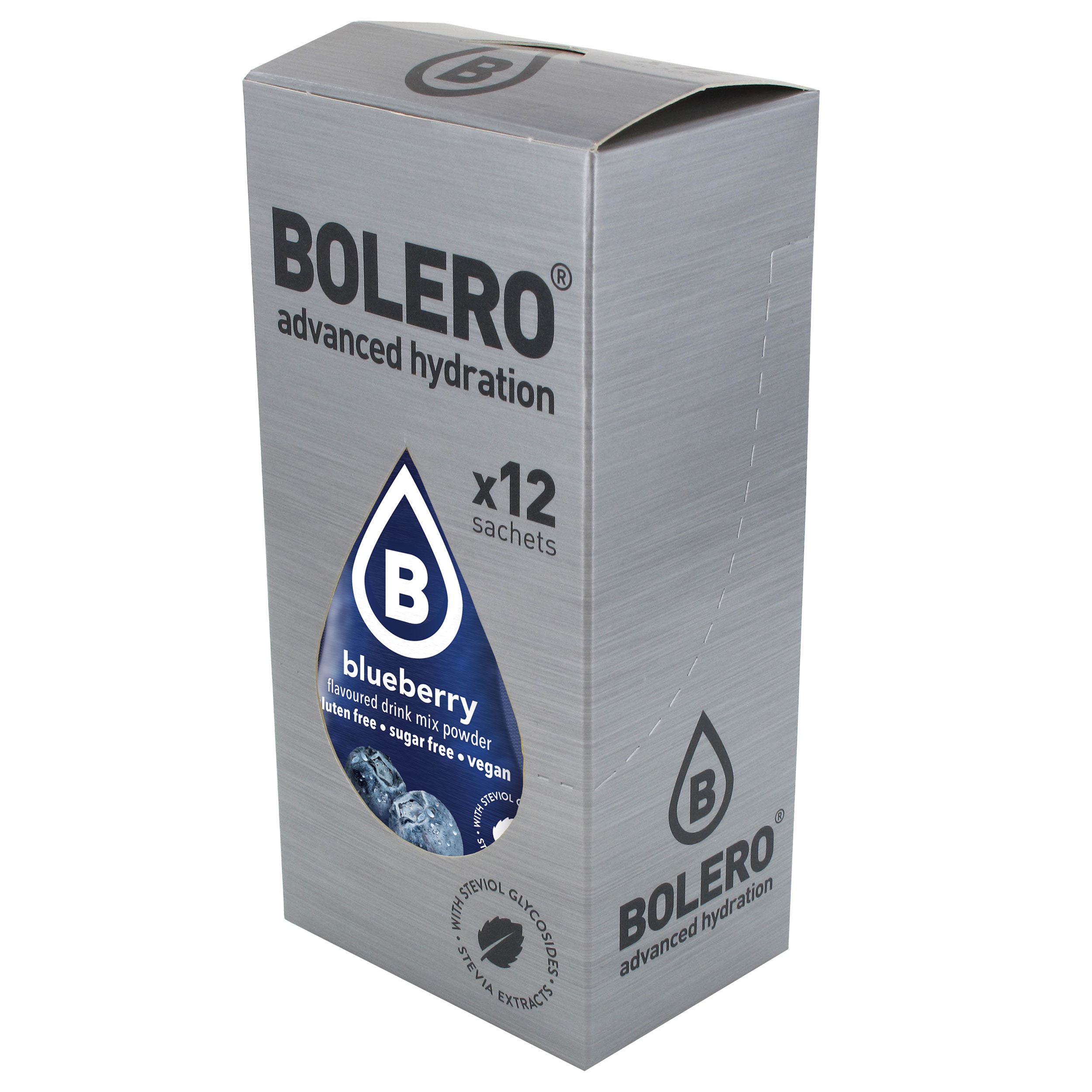 Порошковий напій Bolero Blueberry зі стевією 3 г - 12 шт.