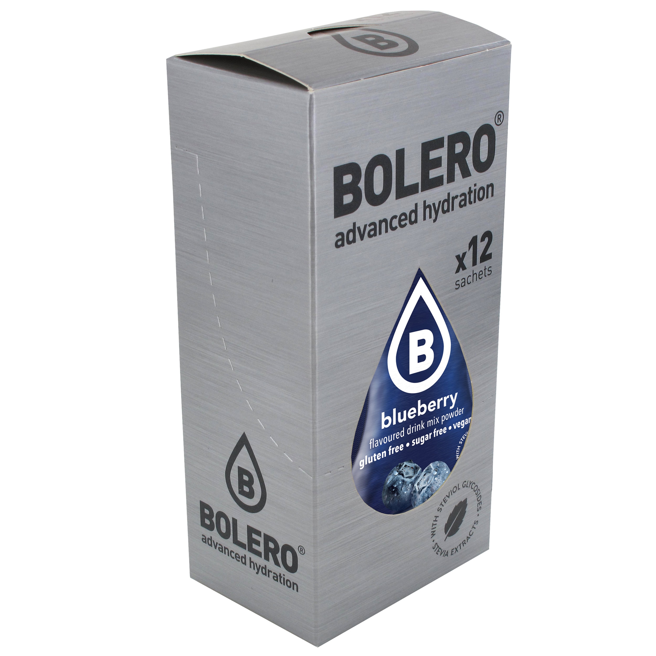 Порошковий напій Bolero Blueberry зі стевією 3 г - 12 шт.