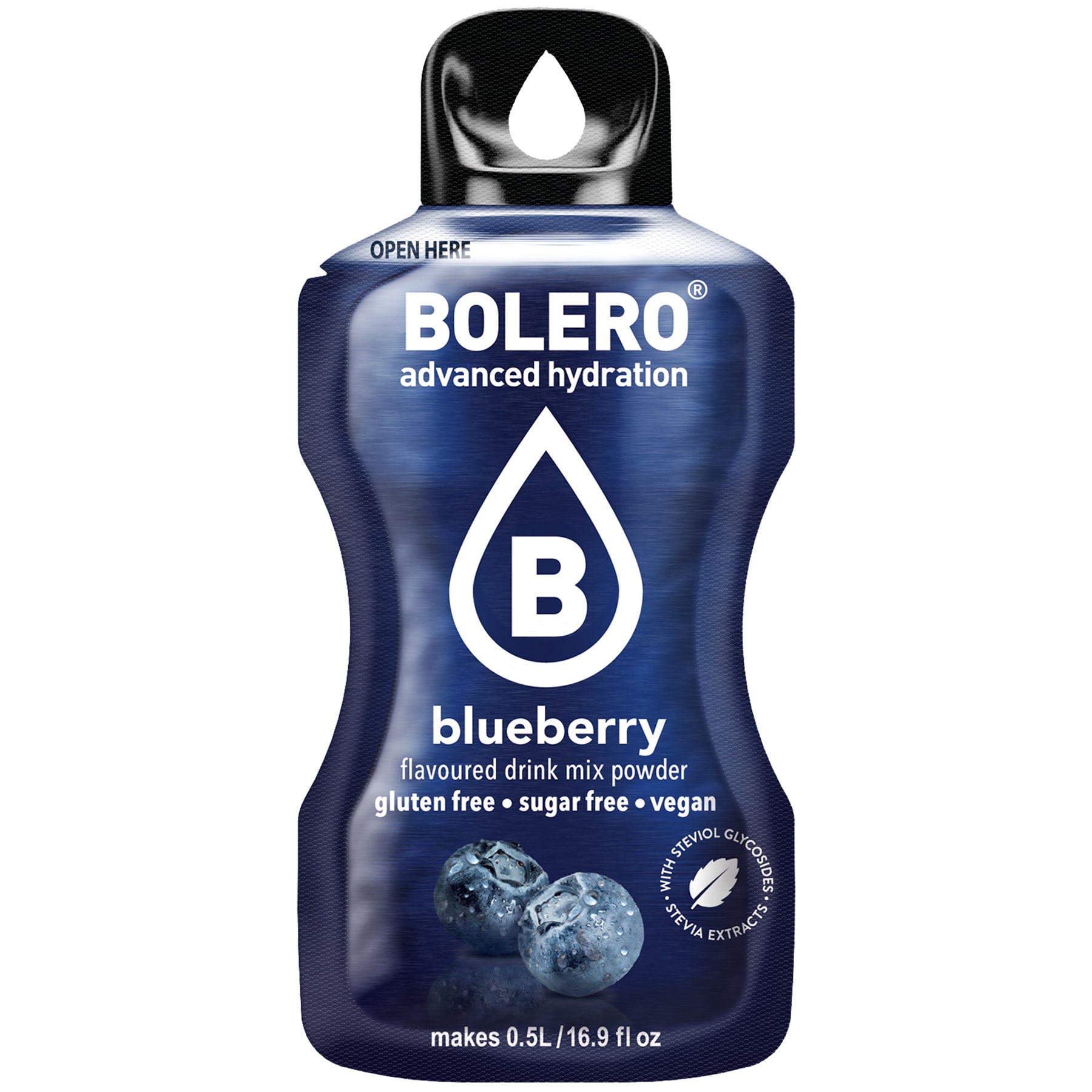 Порошковий напій Bolero Blueberry зі стевією 3 г