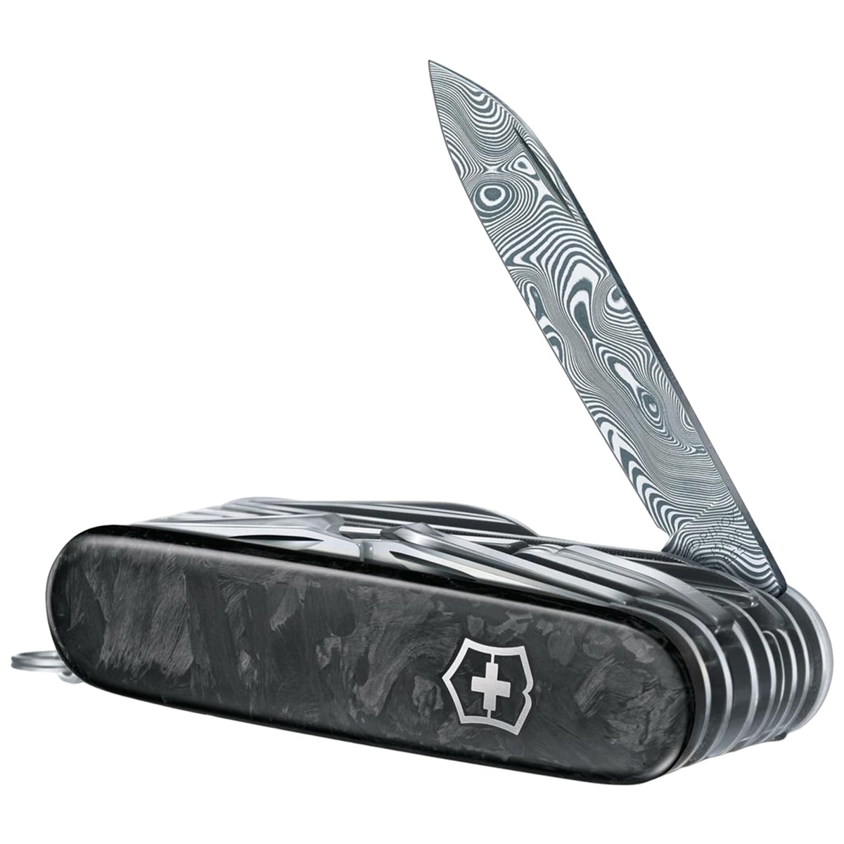 Багатофункціональний ніж Victorinox Swiss Champ Damast Limited Edition 2021 - Black