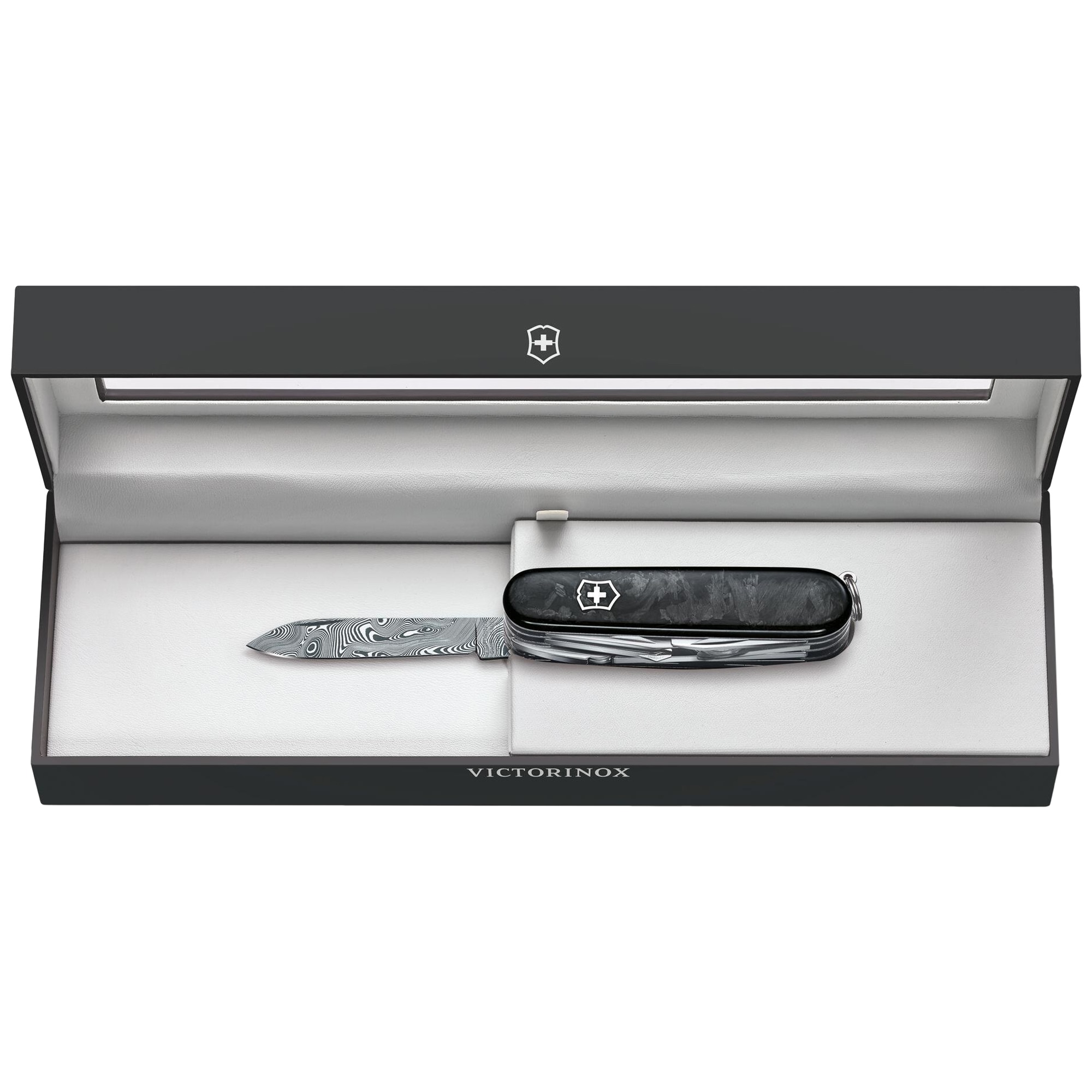 Багатофункціональний ніж Victorinox Swiss Champ Damast Limited Edition 2021 - Black