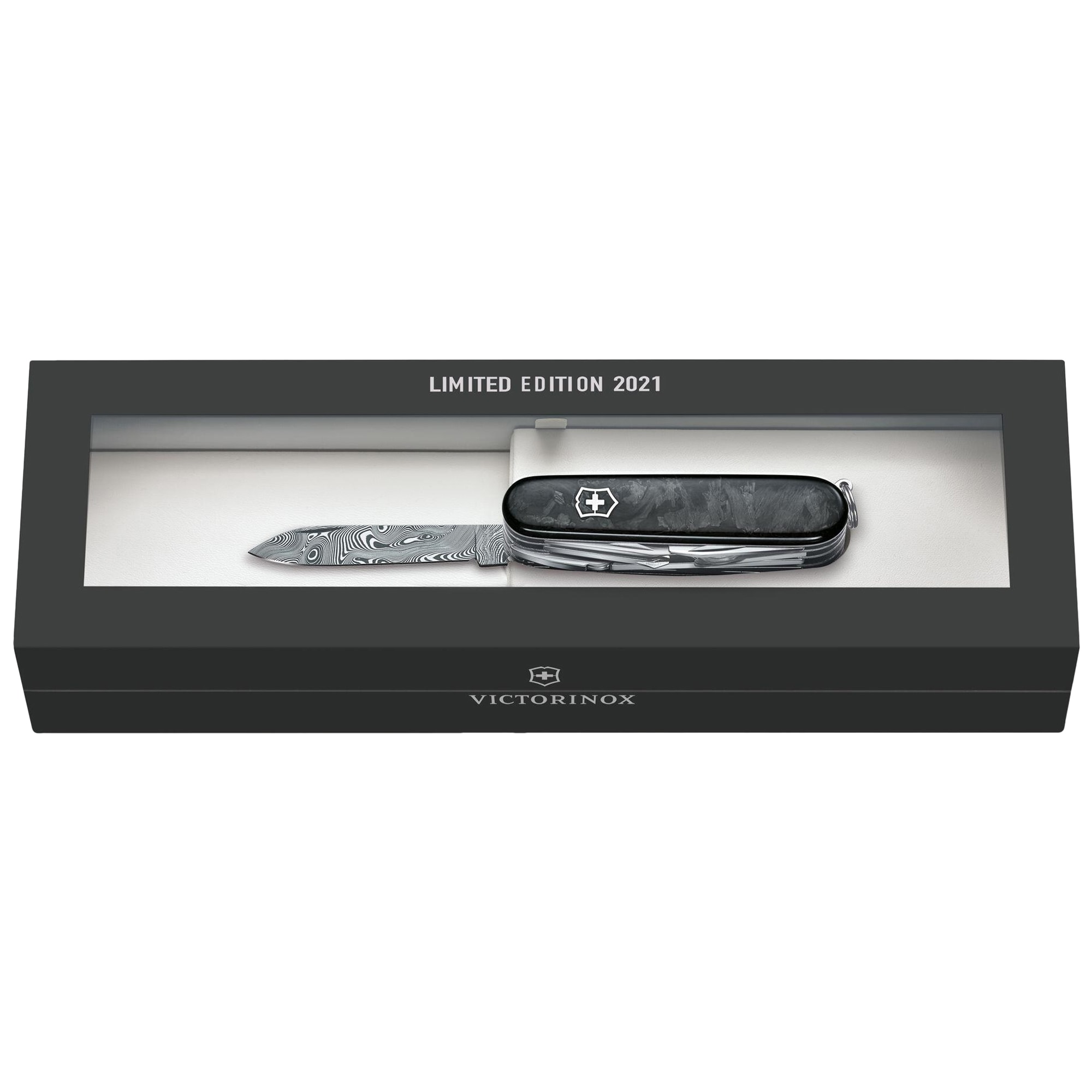 Багатофункціональний ніж Victorinox Swiss Champ Damast Limited Edition 2021 - Black