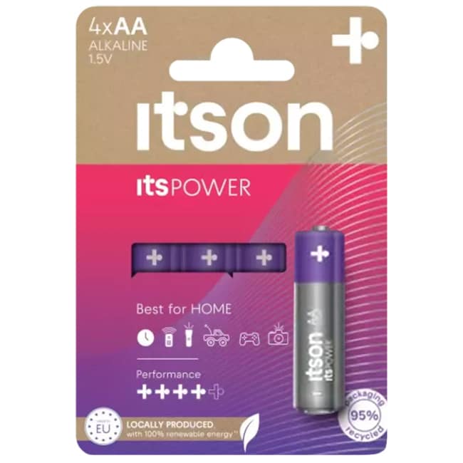 Батарейка Itson ItsPOWER LR6 AA - 4 шт.