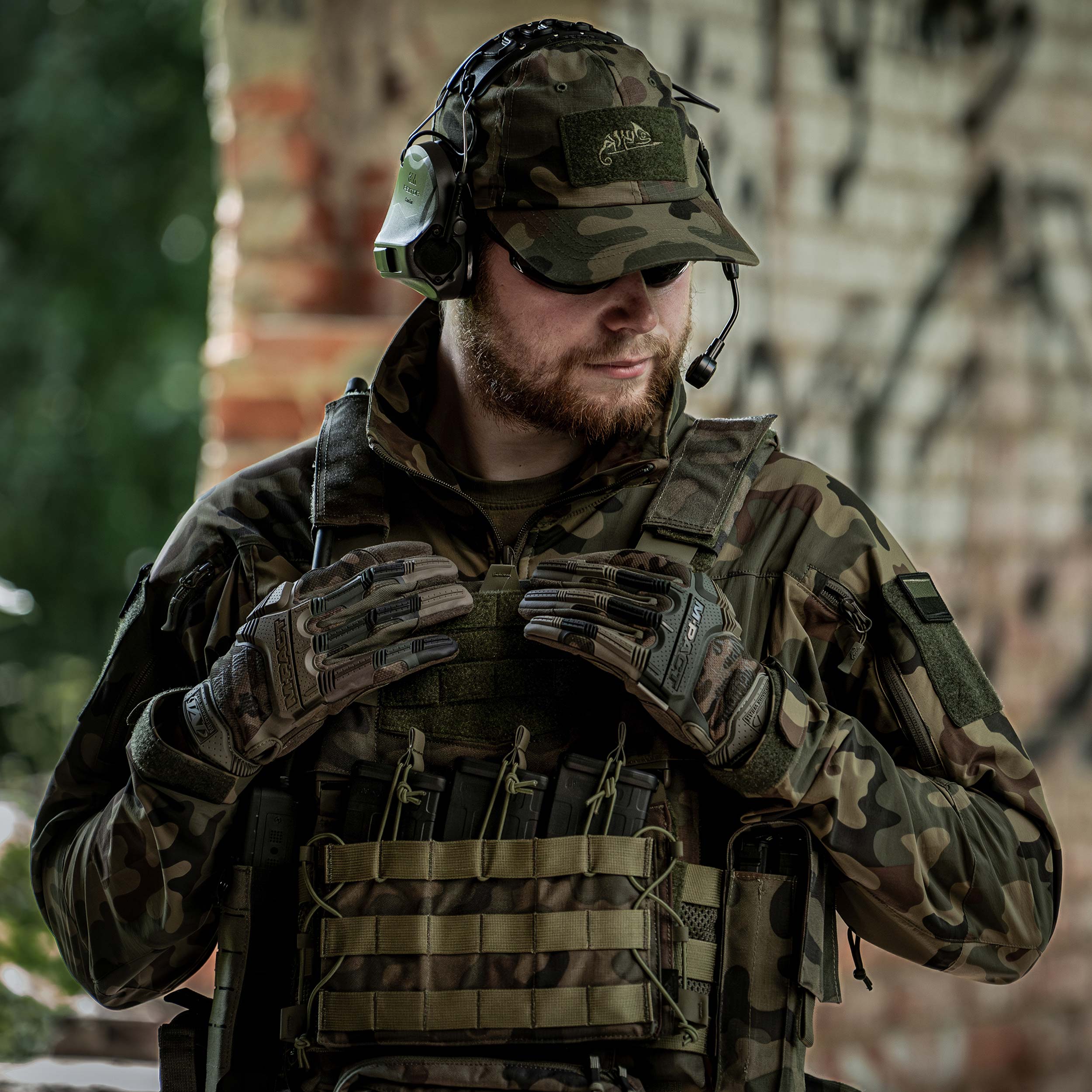 Тактичні рукавиці Mechanix Wear M-Pact - wz.93 PL Woodland