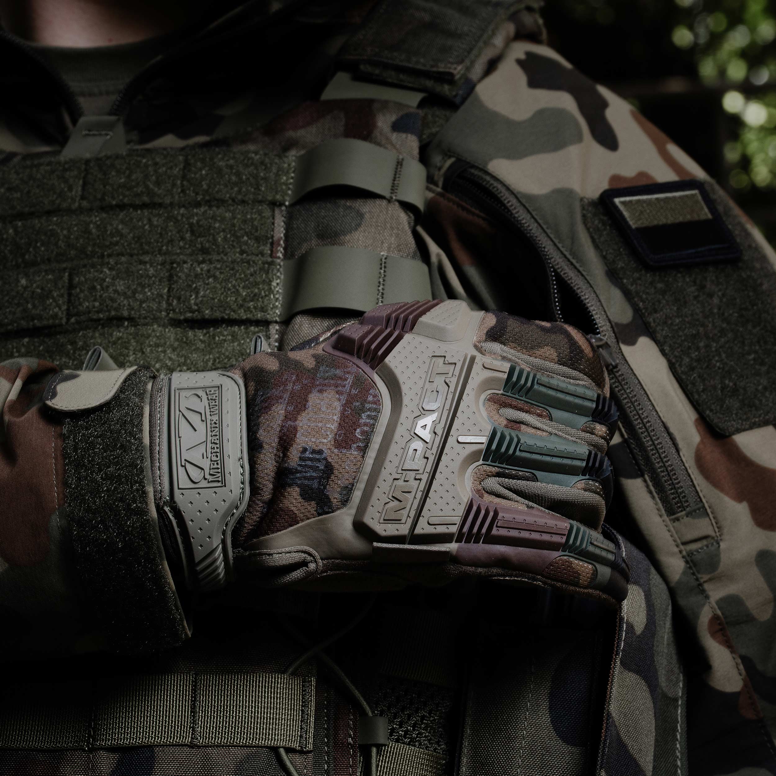 Тактичні рукавиці Mechanix Wear M-Pact - wz.93 PL Woodland