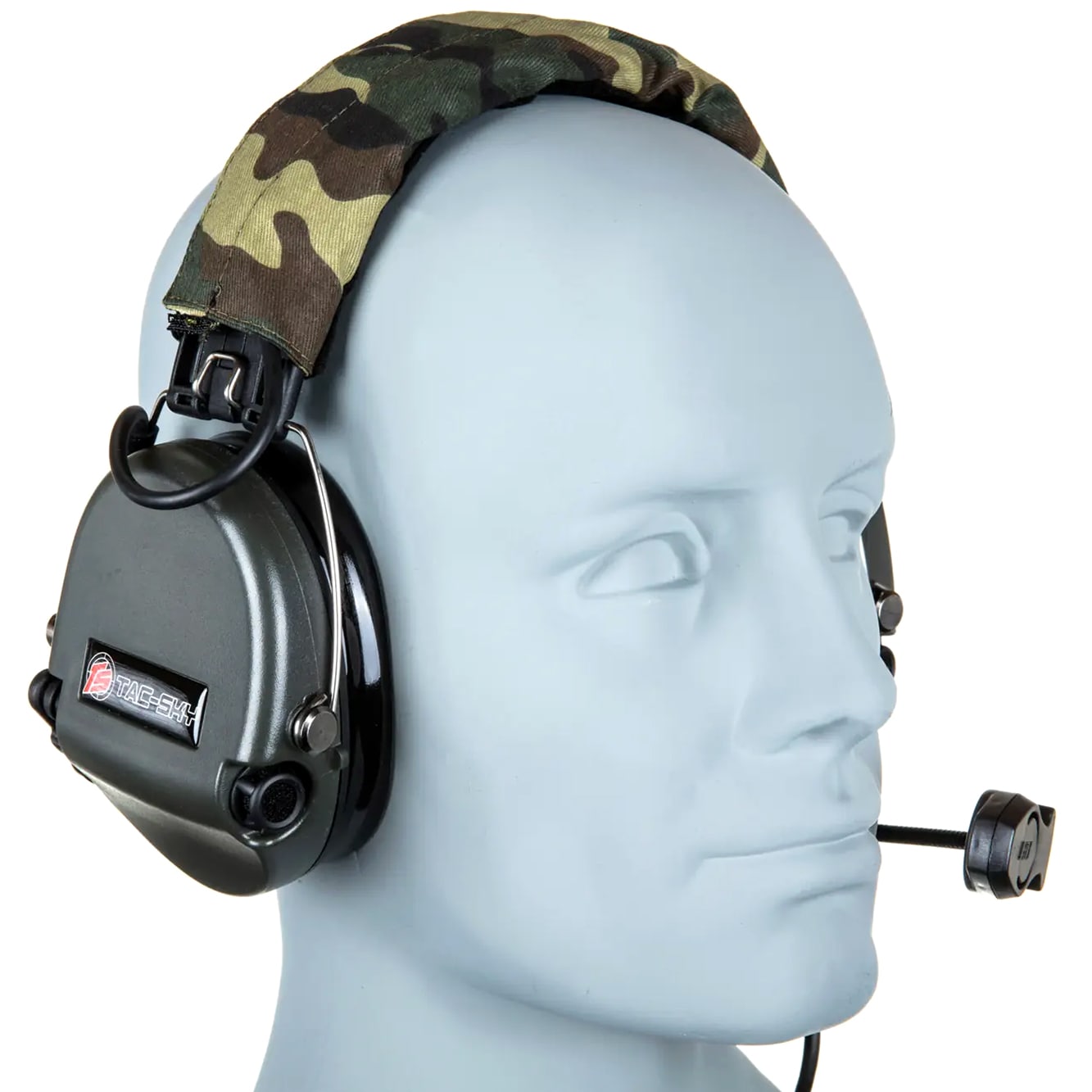 Захисні активні навушники Tac-Sky WYS0145 Noise Reduction Headset - Foliage Green