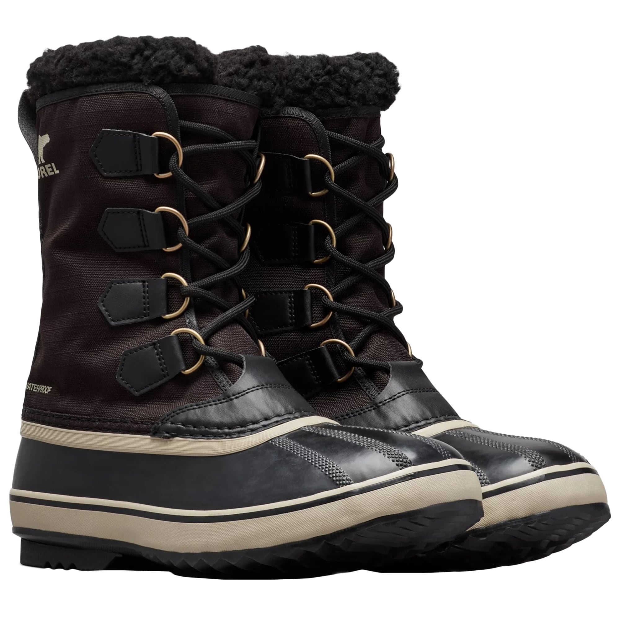 Снігові черевики Sorel 1964 PAC Nylon WP - Black/Ancient Fossil