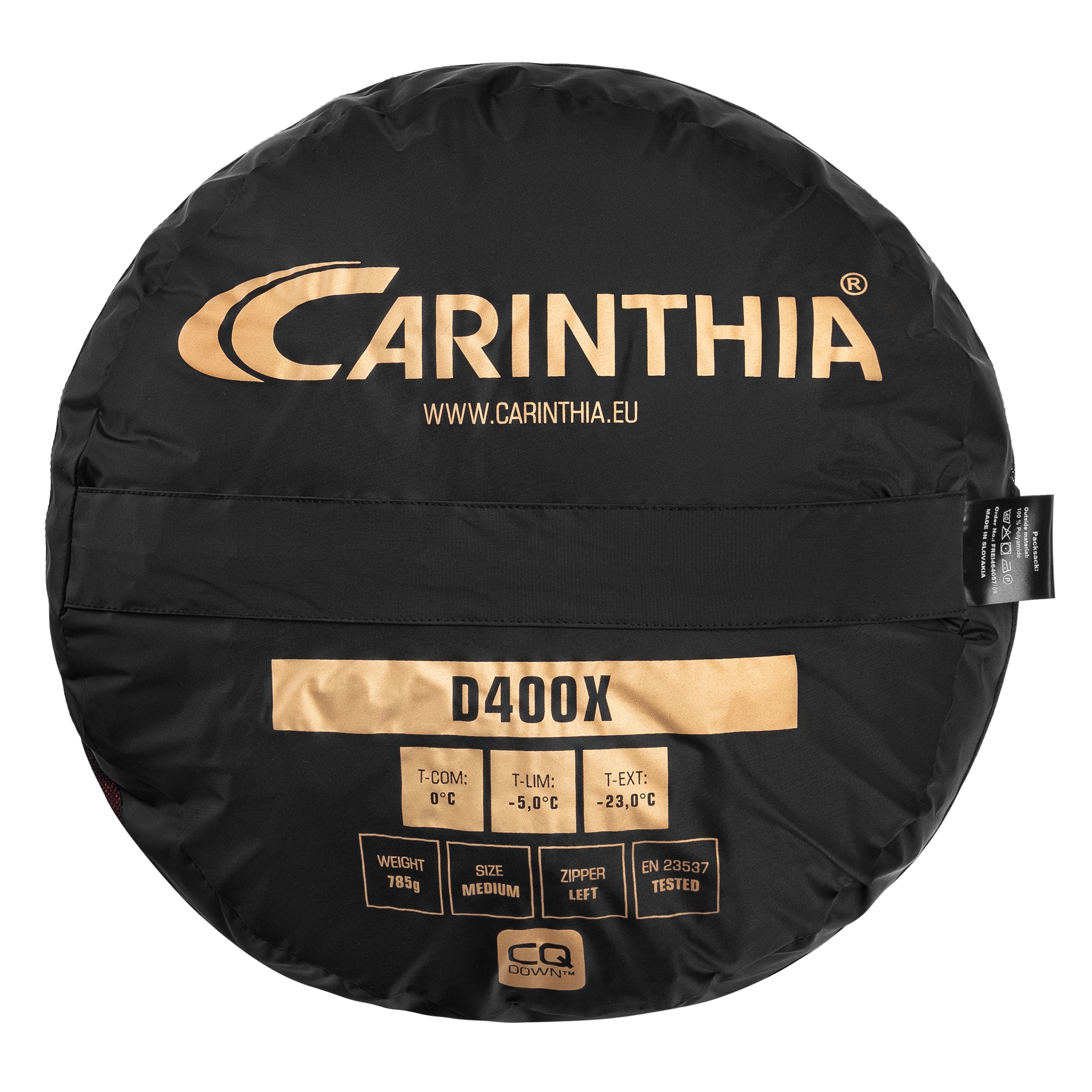 Спальний мішок Carinthia D 400X Medium Лівий - Red