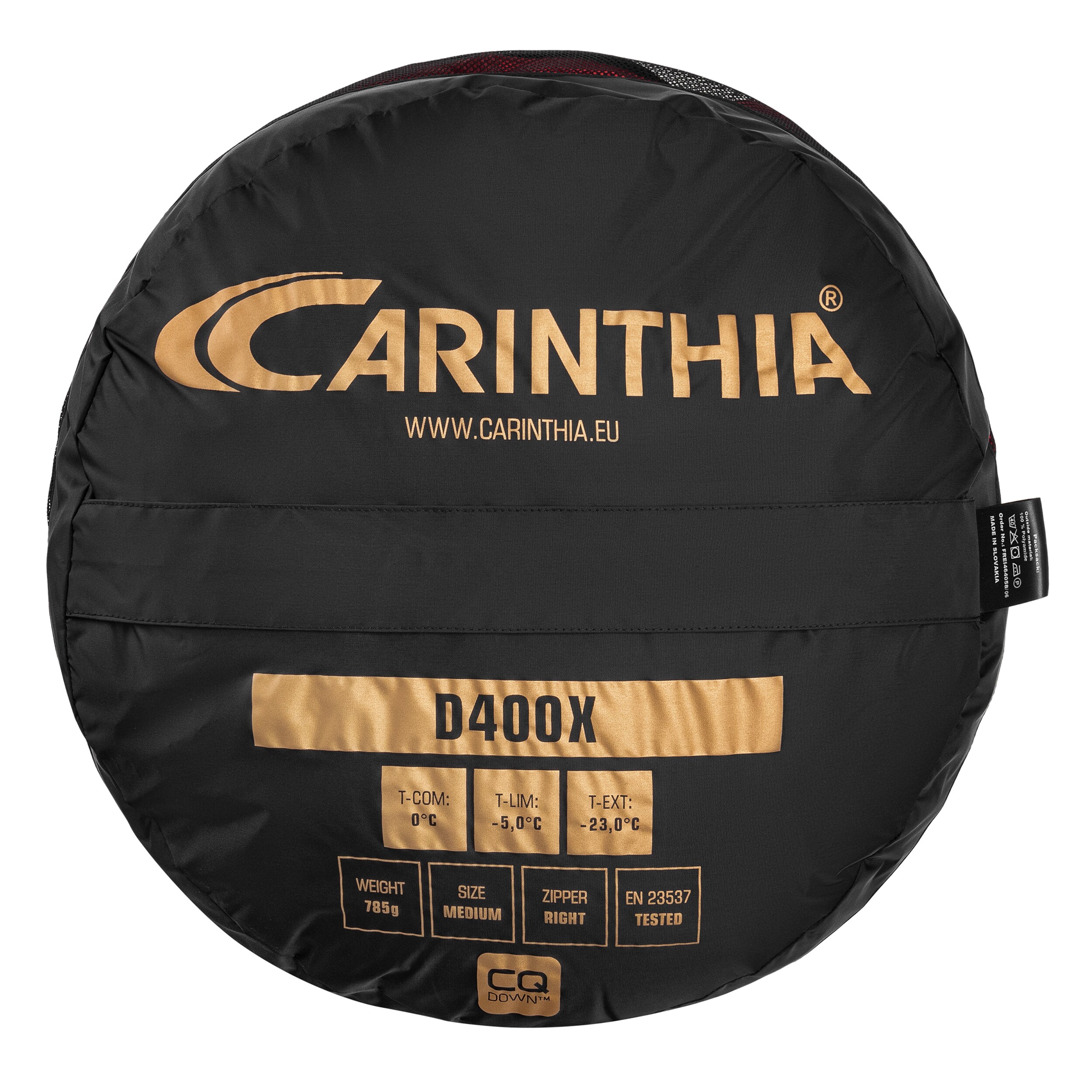 Спальний мішок Carinthia D 400X Medium Правий - Red