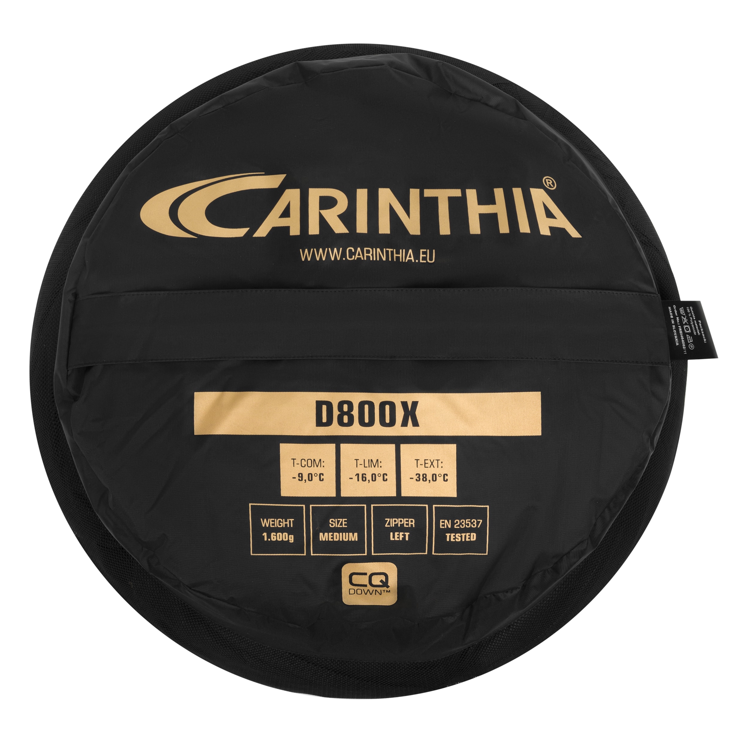 Спальний мішок Carinthia D 800X Medium Лівий - Red