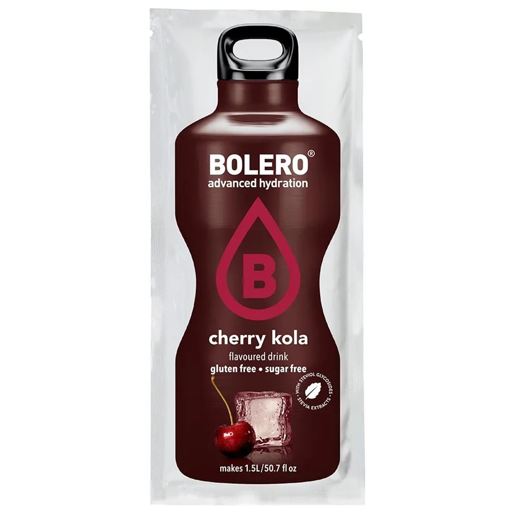 Порошковий напій Bolero Cherry Cola зі стевією 9 г