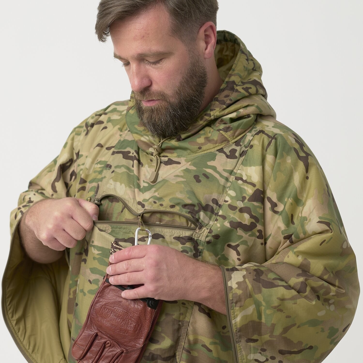 Пончо Helikon-Tex Swagman Roll Climashield Apex з функцією спального мішка - MultiCam
