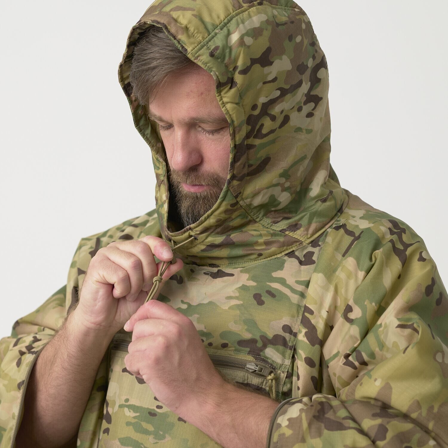Пончо Helikon-Tex Swagman Roll Climashield Apex з функцією спального мішка - MultiCam