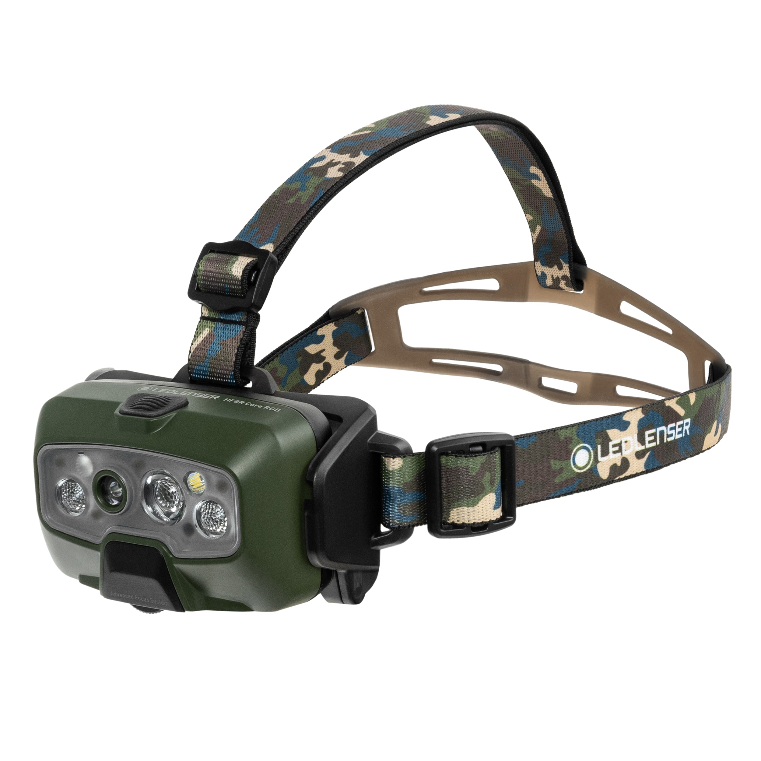 Налобний ліхтарик Ledlenser HF8R Core RGB Camo - 1600 люменів