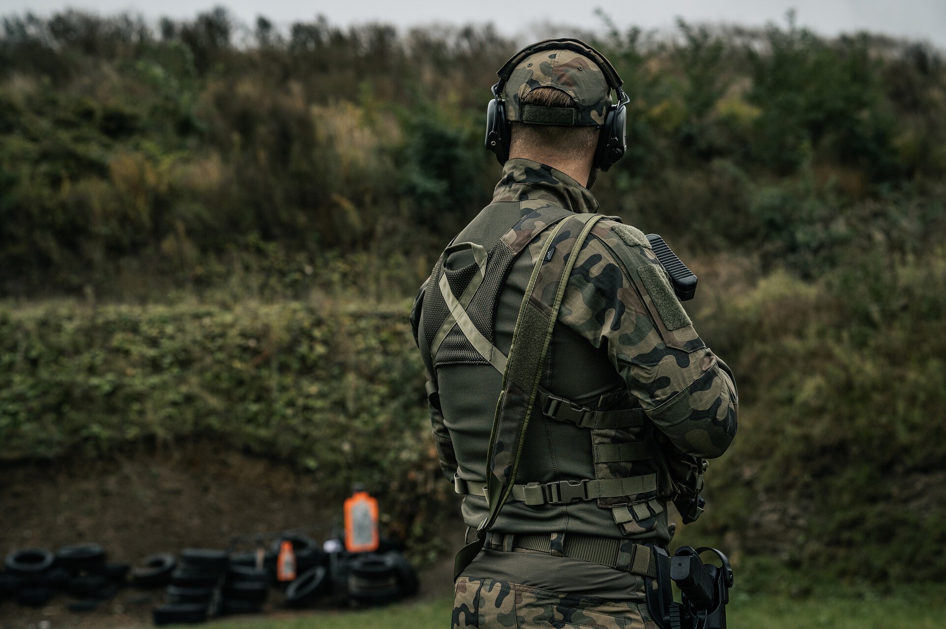 Ремінно-плечова система Helikon-Tex Guardian Recce Chest Rig - wz.93 Pantera PL Woodland