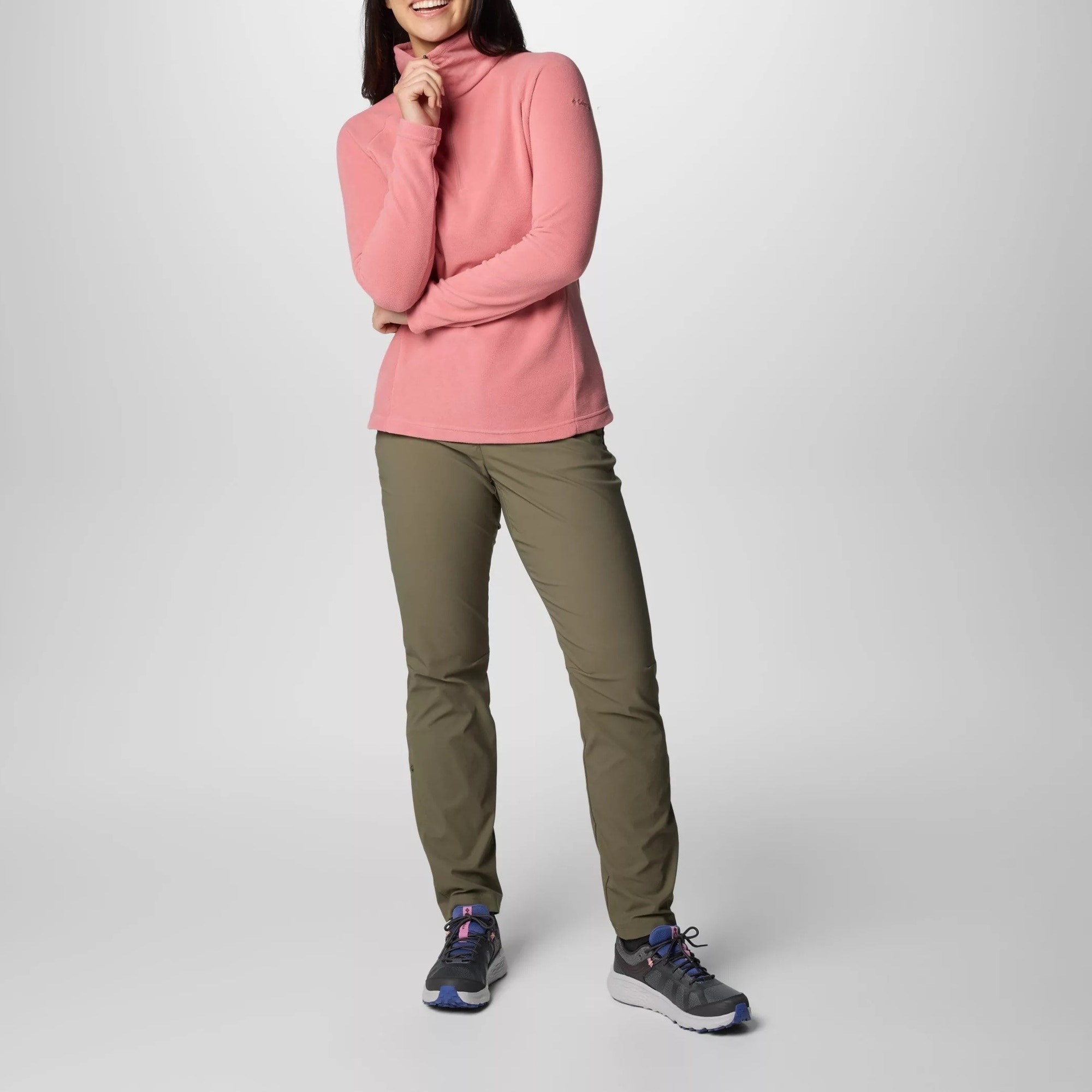 Жіноча флісова кофта Columbia Glacial IV Half Zip - Pink Agave