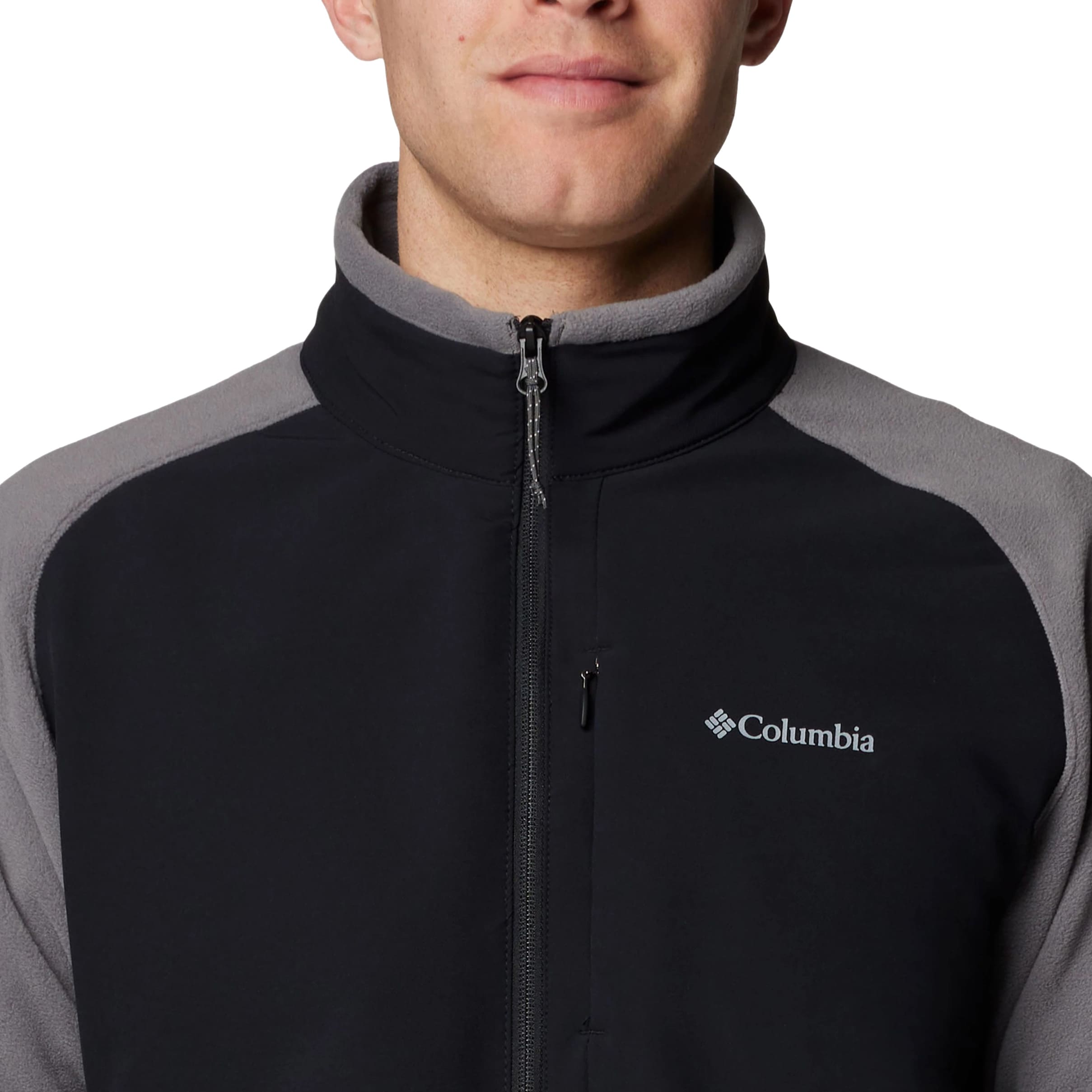 Флісова кофта Columbia Sage Peak Fleece - City Grey/Black