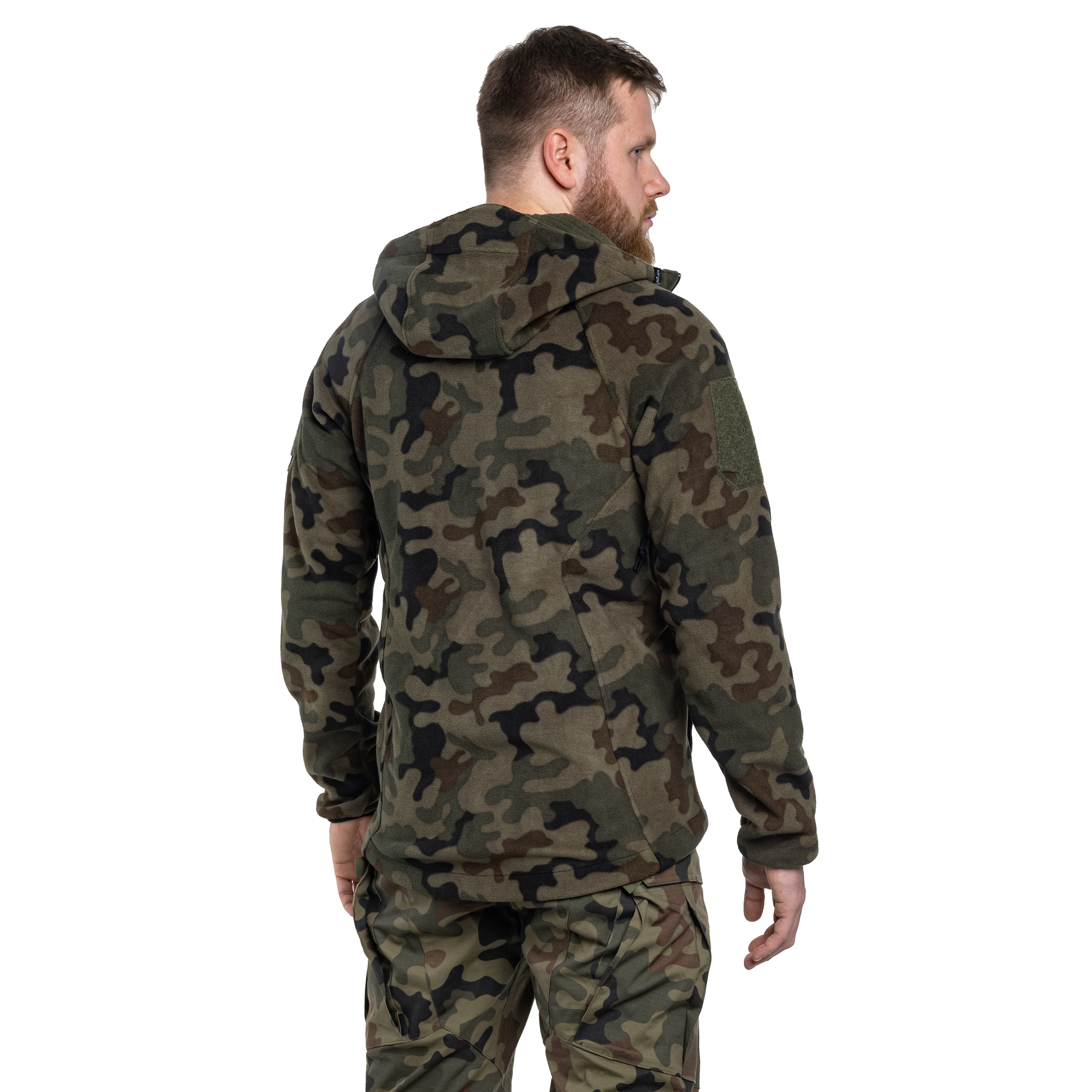 Флісова кофта Helikon Patriot MK2 Hybrid Fleece - PL Woodland