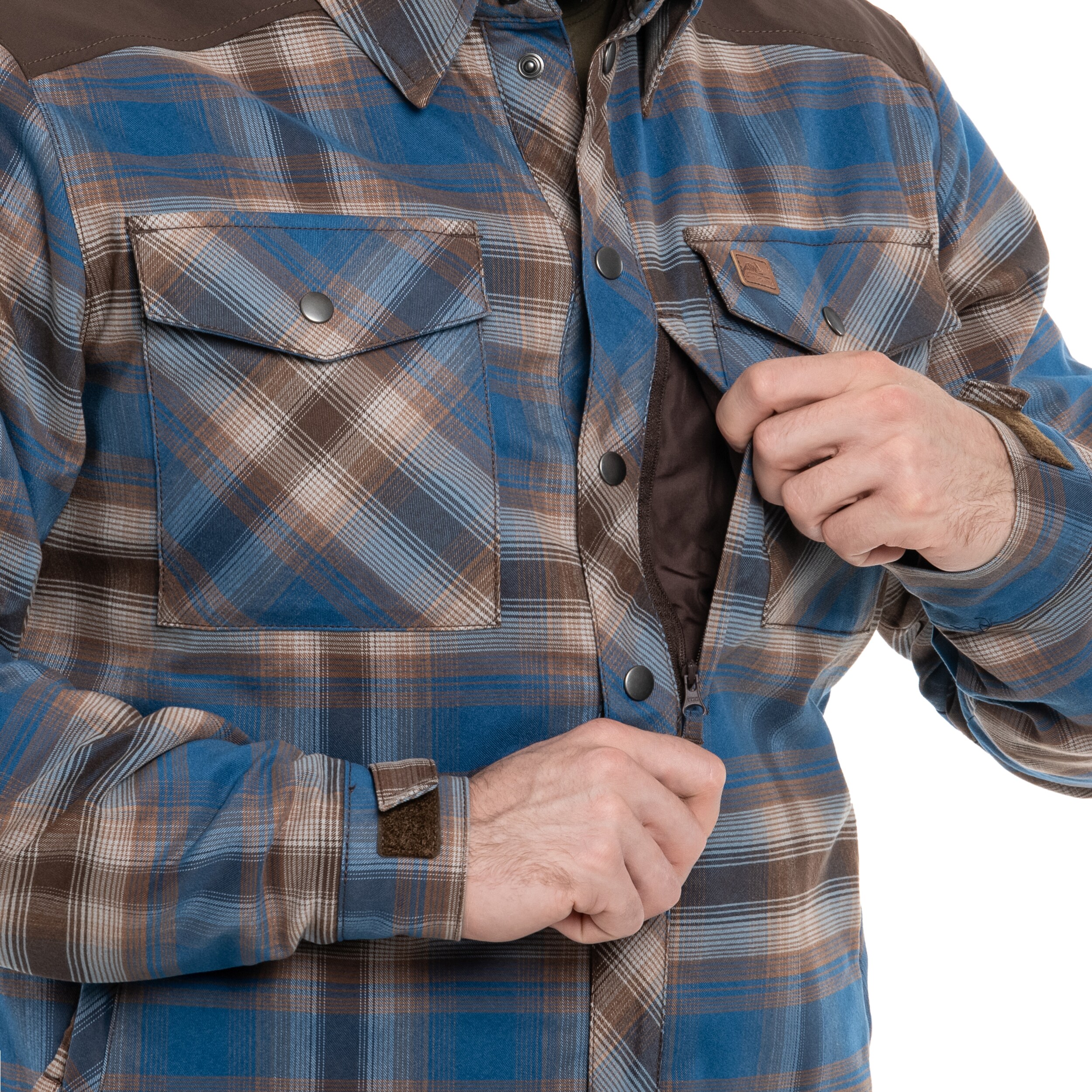 Сорочка Helikon-Tex Winter Warden Long Sleeve - Forest Blue Plaid