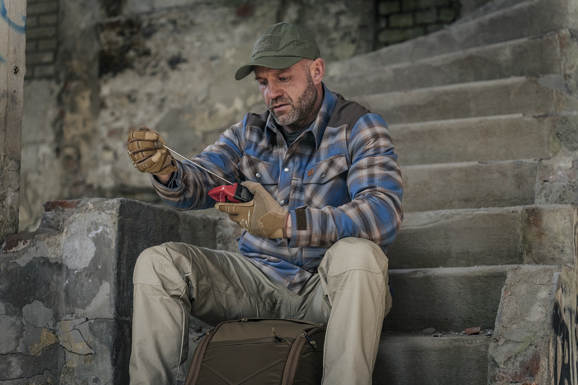 Сорочка Helikon-Tex Winter Warden Long Sleeve - Forest Blue Plaid