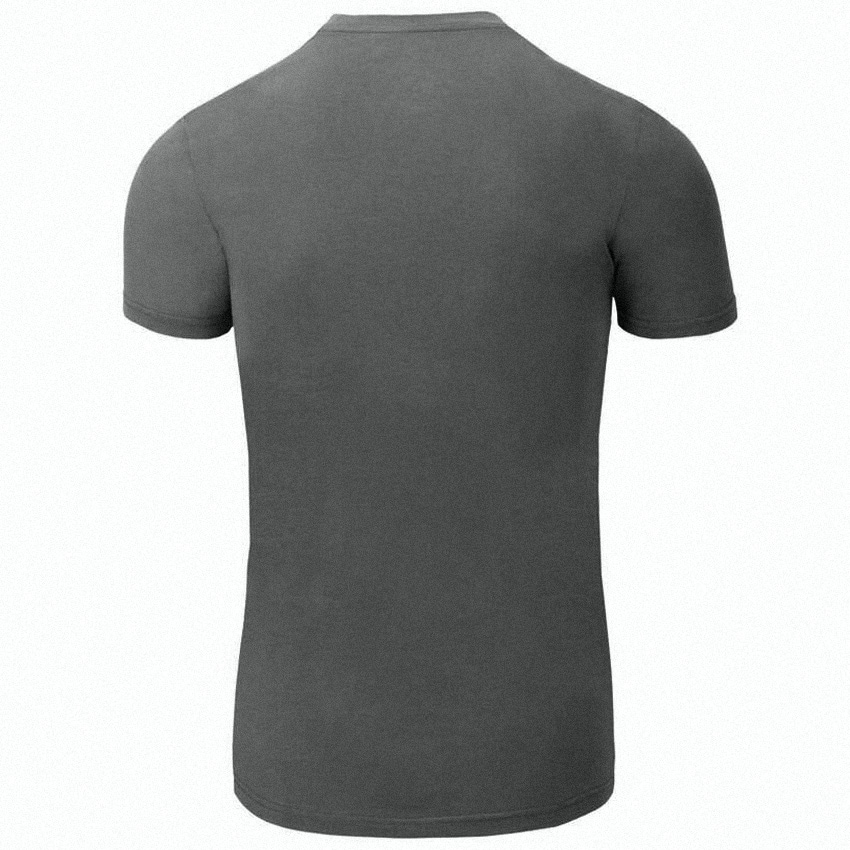 Футболка T-Shirt Helikon з органічної бавовни Slim - Black/Grey Melange 