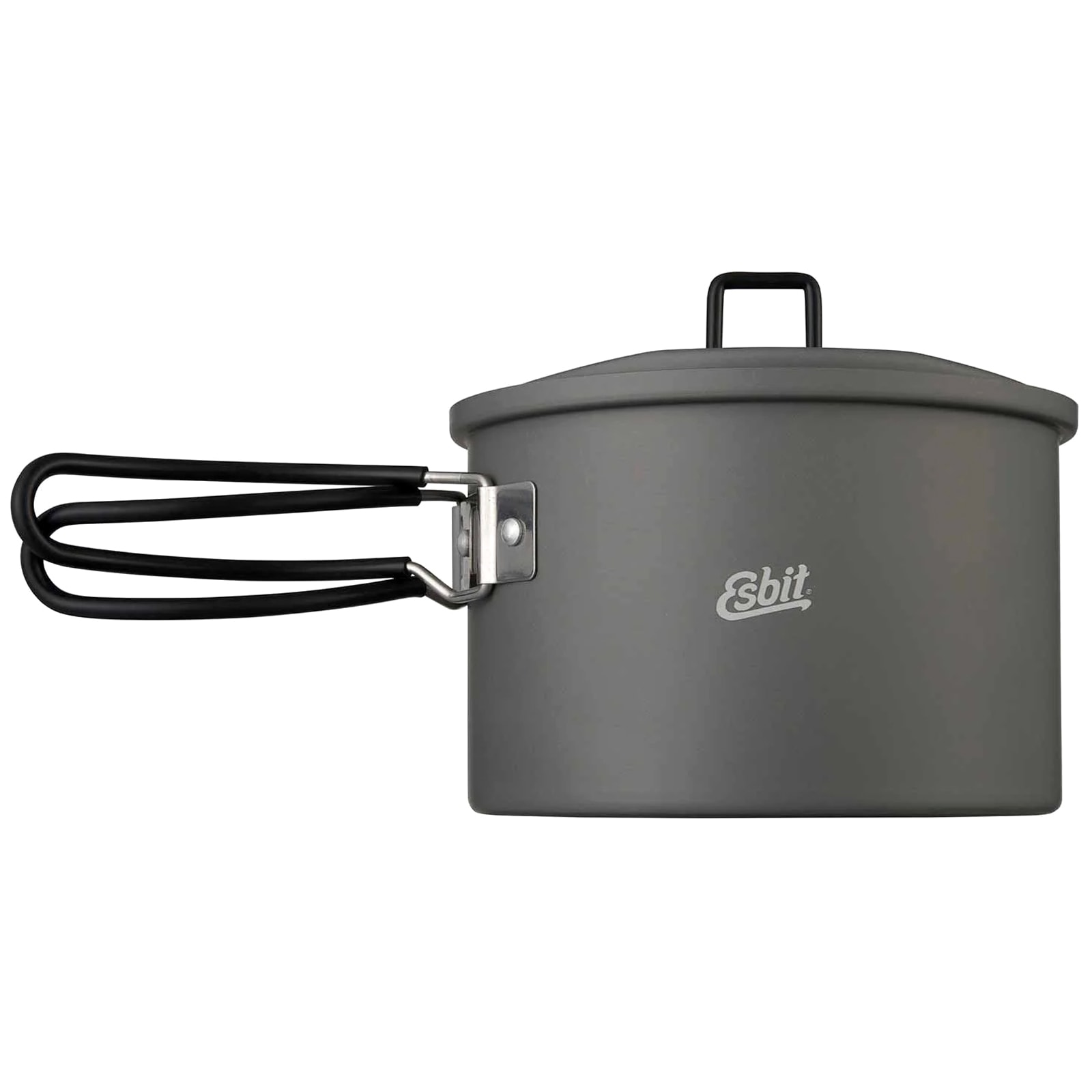 Туристична каструля з кришкою Esbit Round Camping Pot алюміній - 1600 мл