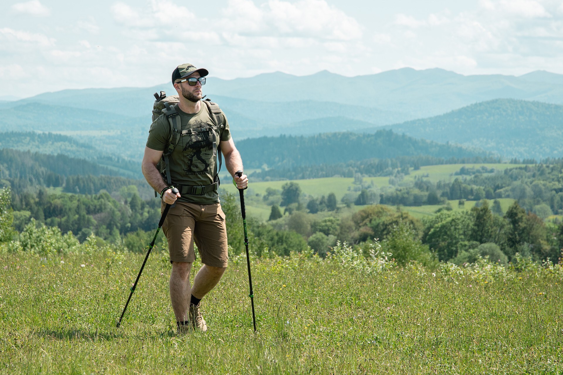 Трекінгові палиці Highlander Outdoor Tiree Pro Trekking Poles - Green