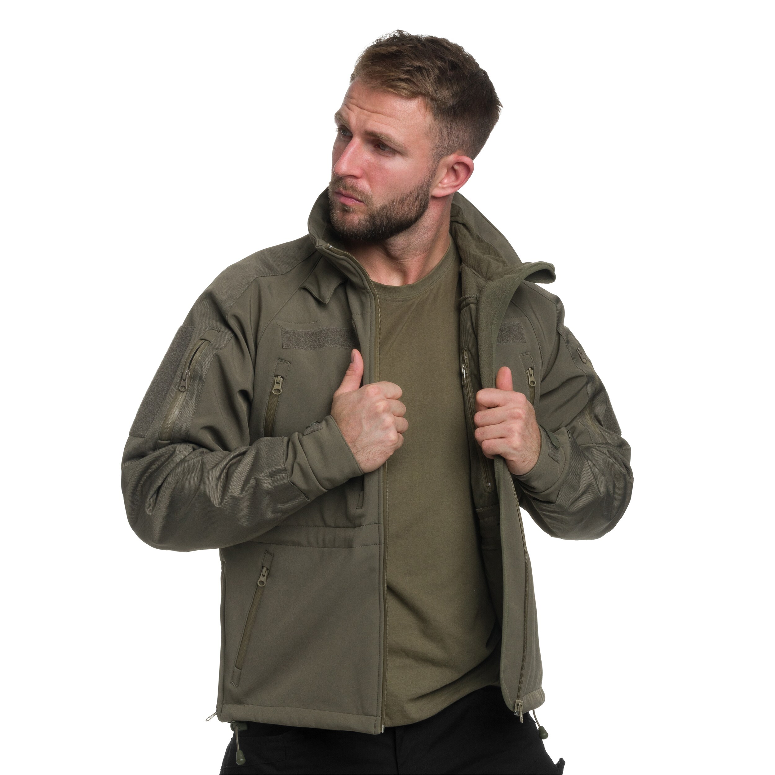 Куртка Mil-Tec Softshell Plus - Olive