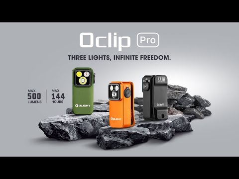 Акумуляторний ліхтарик Olight Oclip Pro Orange - 500 люменів