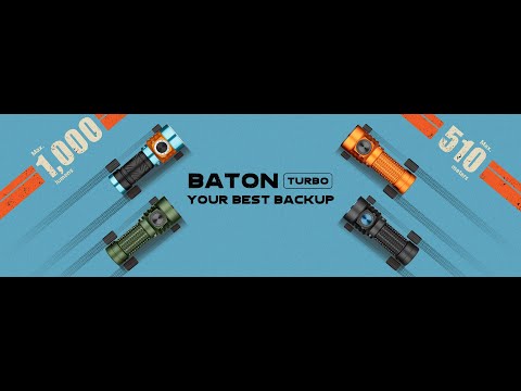 Акумуляторний ліхтарик Olight Baton Turbo Orange - 1000 люменів