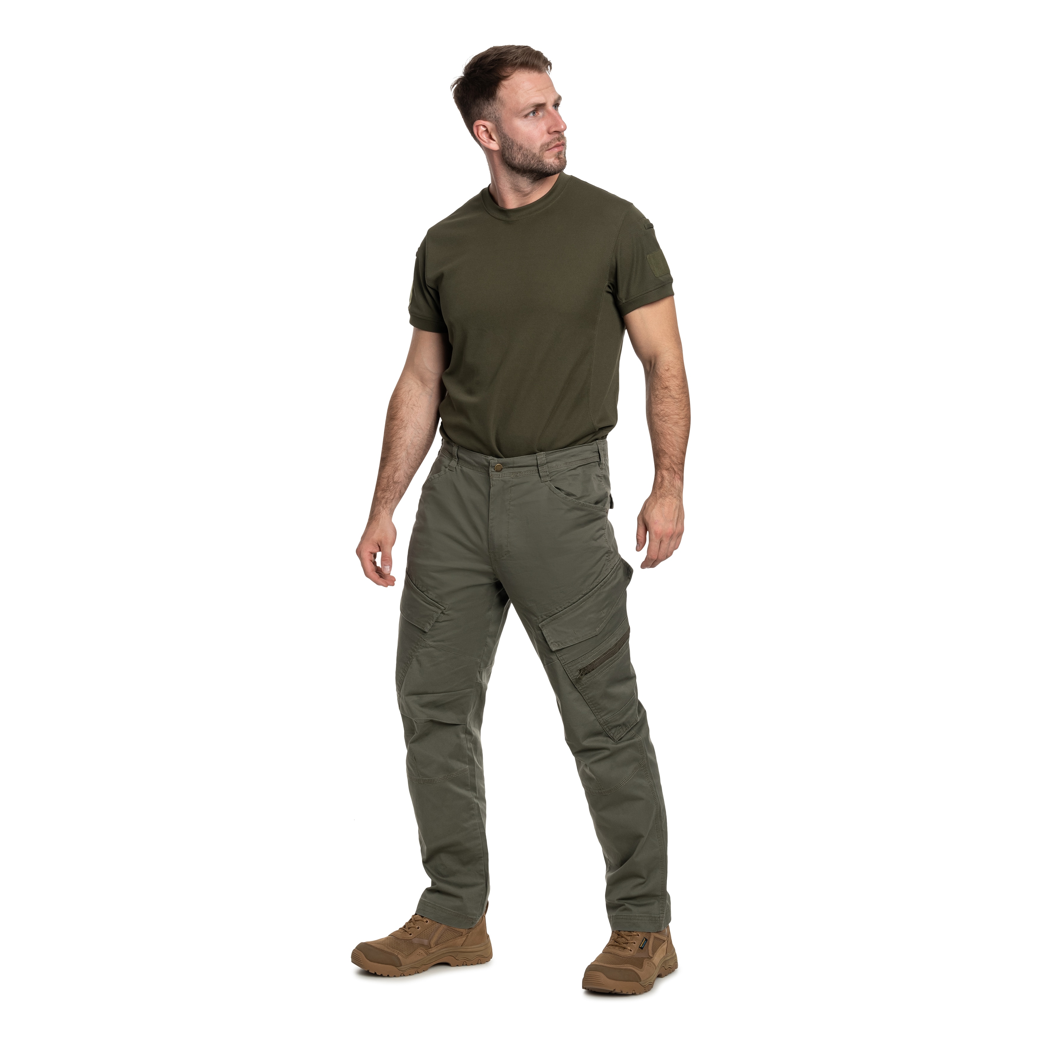 Штани Brandit Adven Slim Fit - Olive