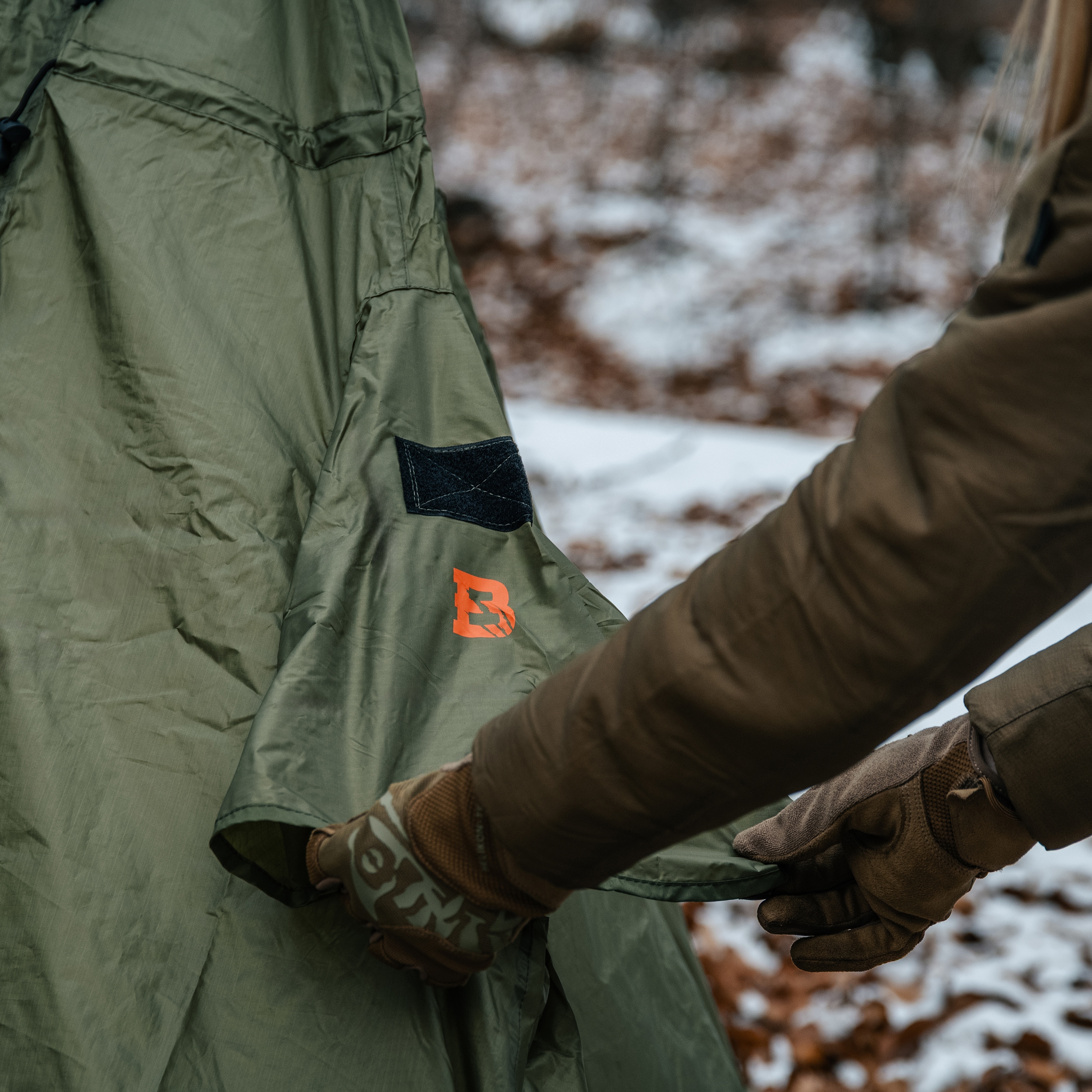 Пончо Badger Outdoor Timber з функцією намету - Olive