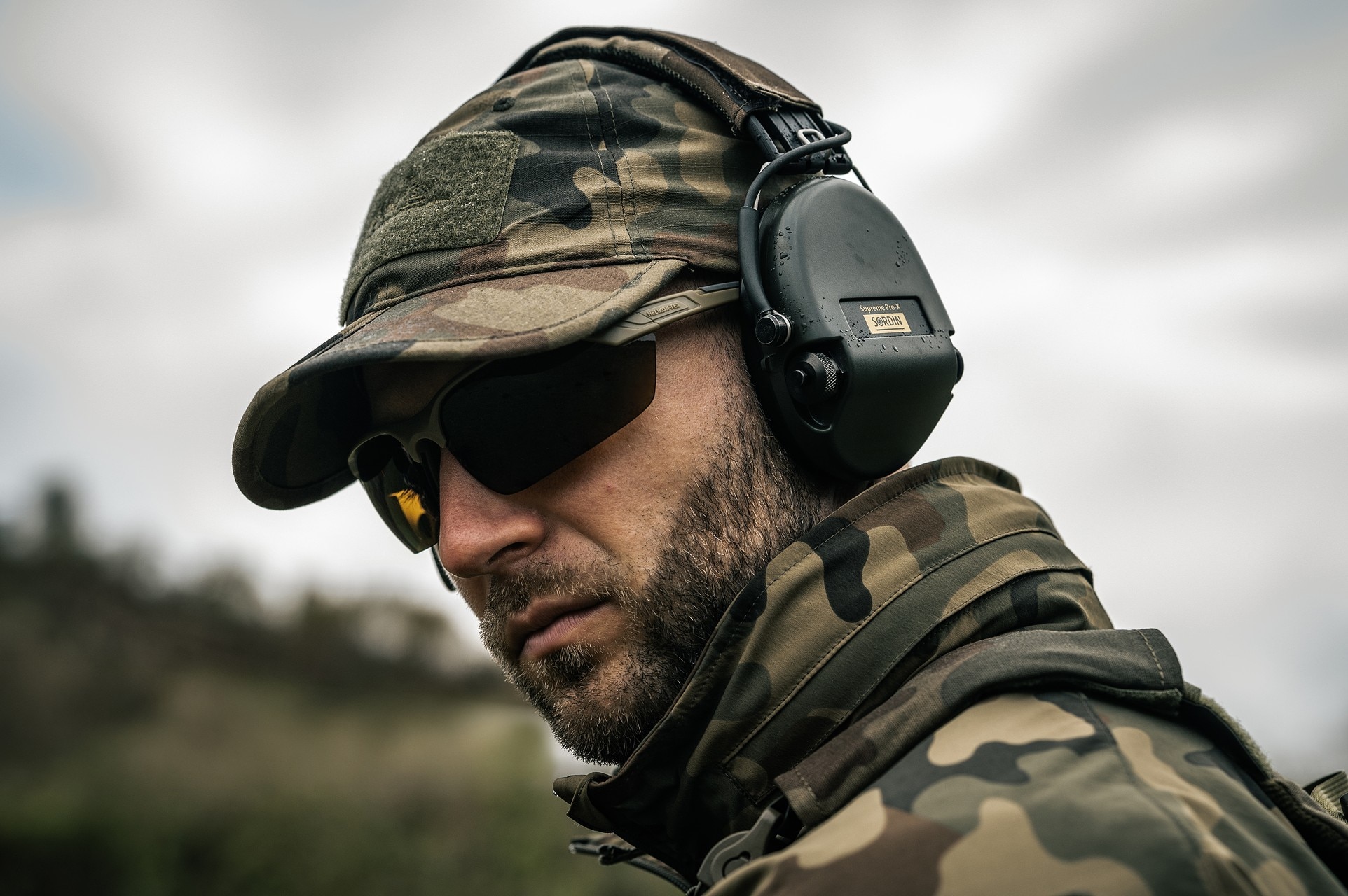 Тактичні окуляри Helikon TrinRay Zestaw Basic - Adaptive Green/Smoked