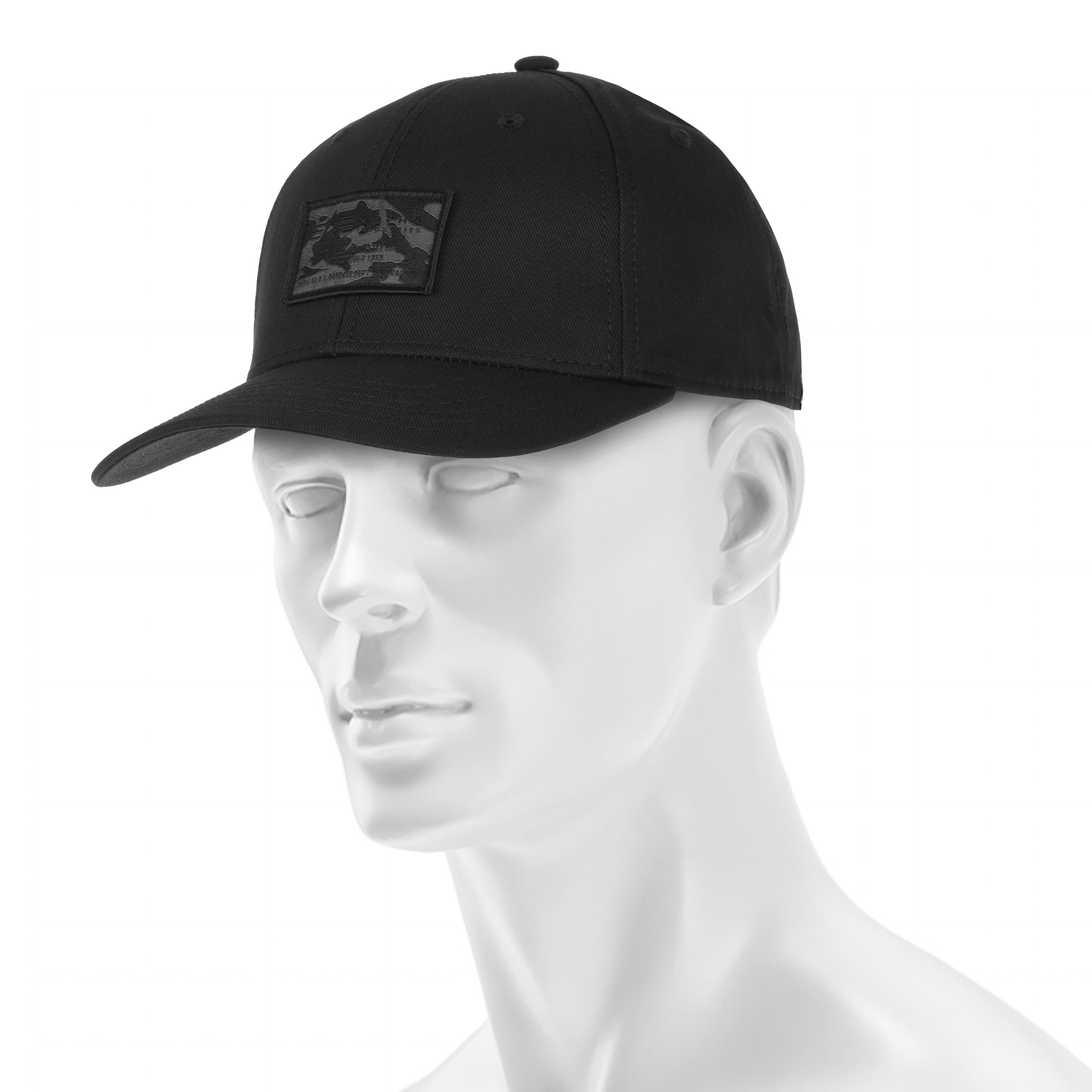 Бейсболка Alpha Industries Crew Camo Cap - Black