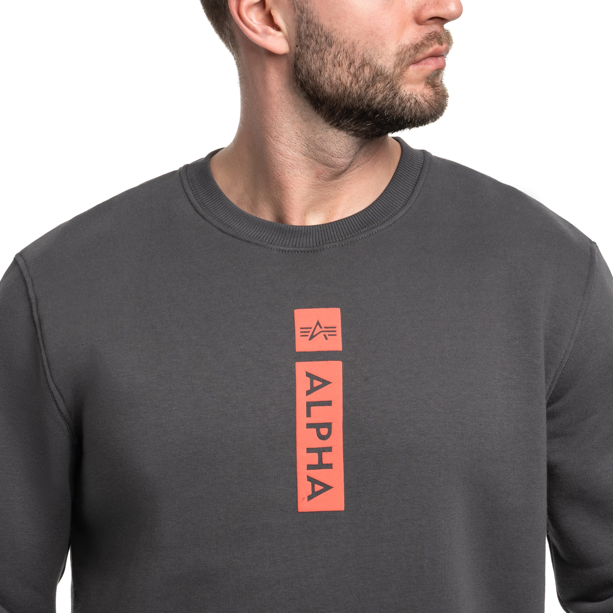 Кофта Alpha Industries Reflective Print Sweater - Vintage Grey