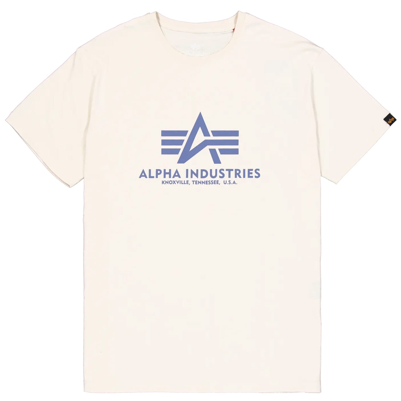 Футболка T-shirt Alpha Industries Basic - Vintage White/Night Purple