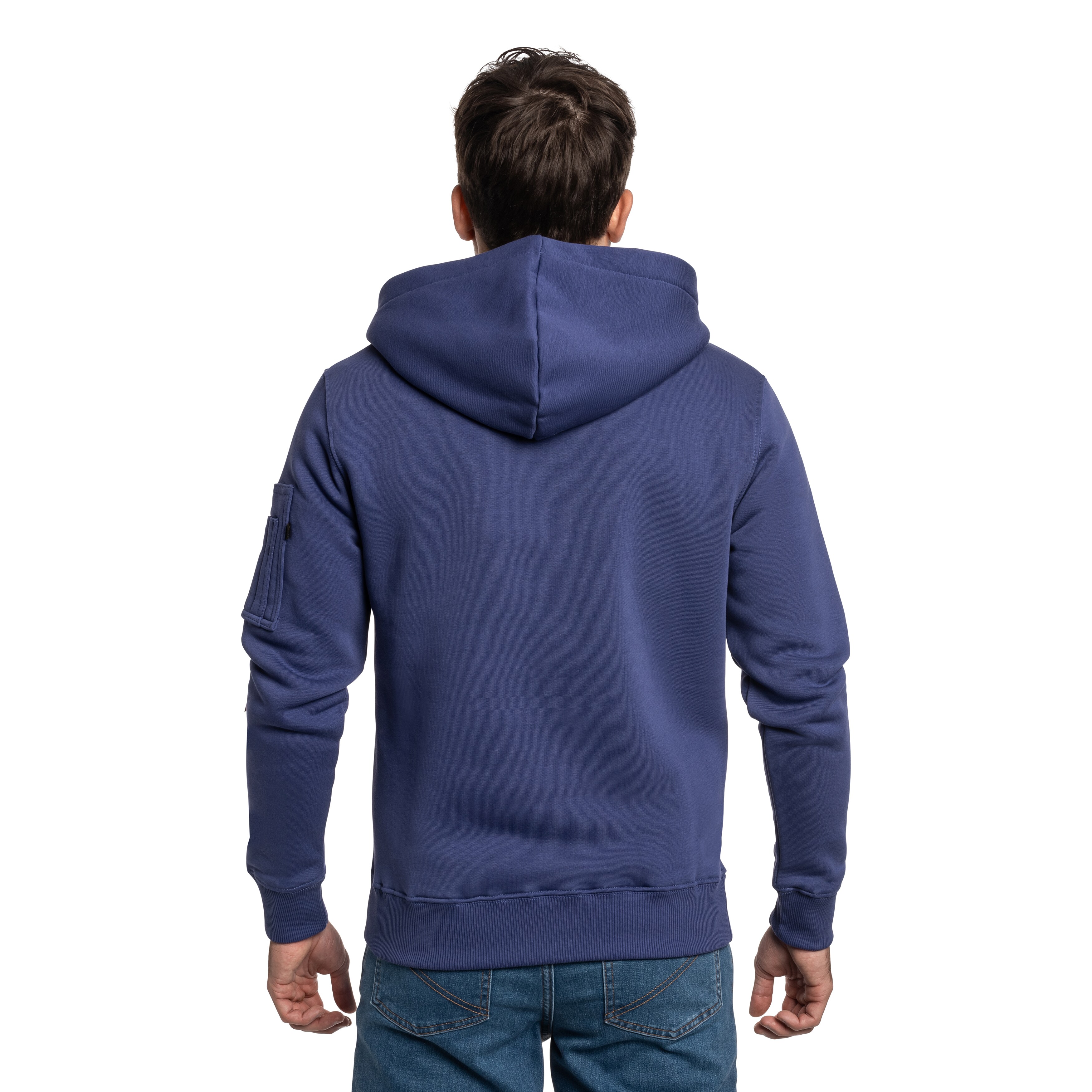 Кофта Alpha Industries Alpha Puff Print Hoodie - Night Purple
