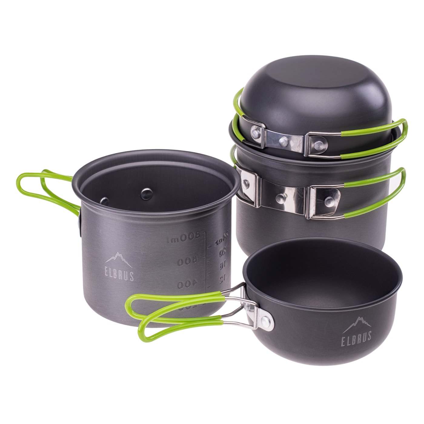 Набір туристичного посуду 4-компонентний Elbrus Hike Pro Cook Set - Grey