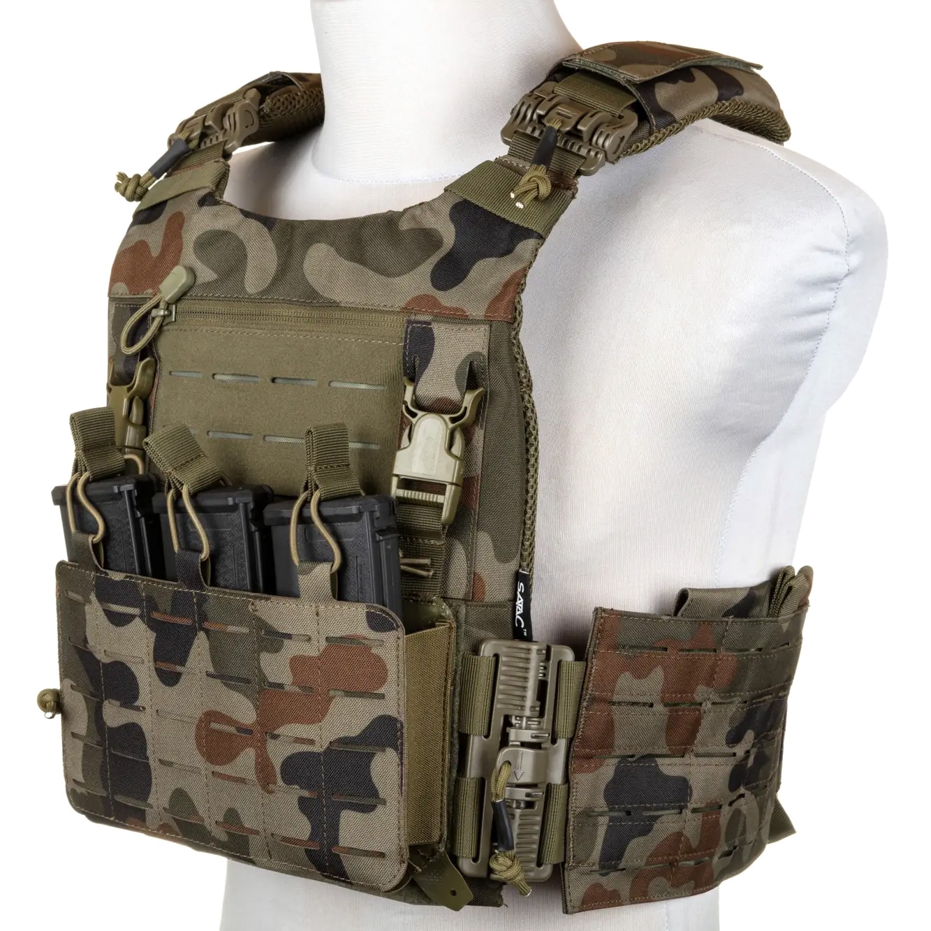 Плитоноска Specna Arms QR Tactical Plate Carrier - wz.93 Pantera PL Woodland
