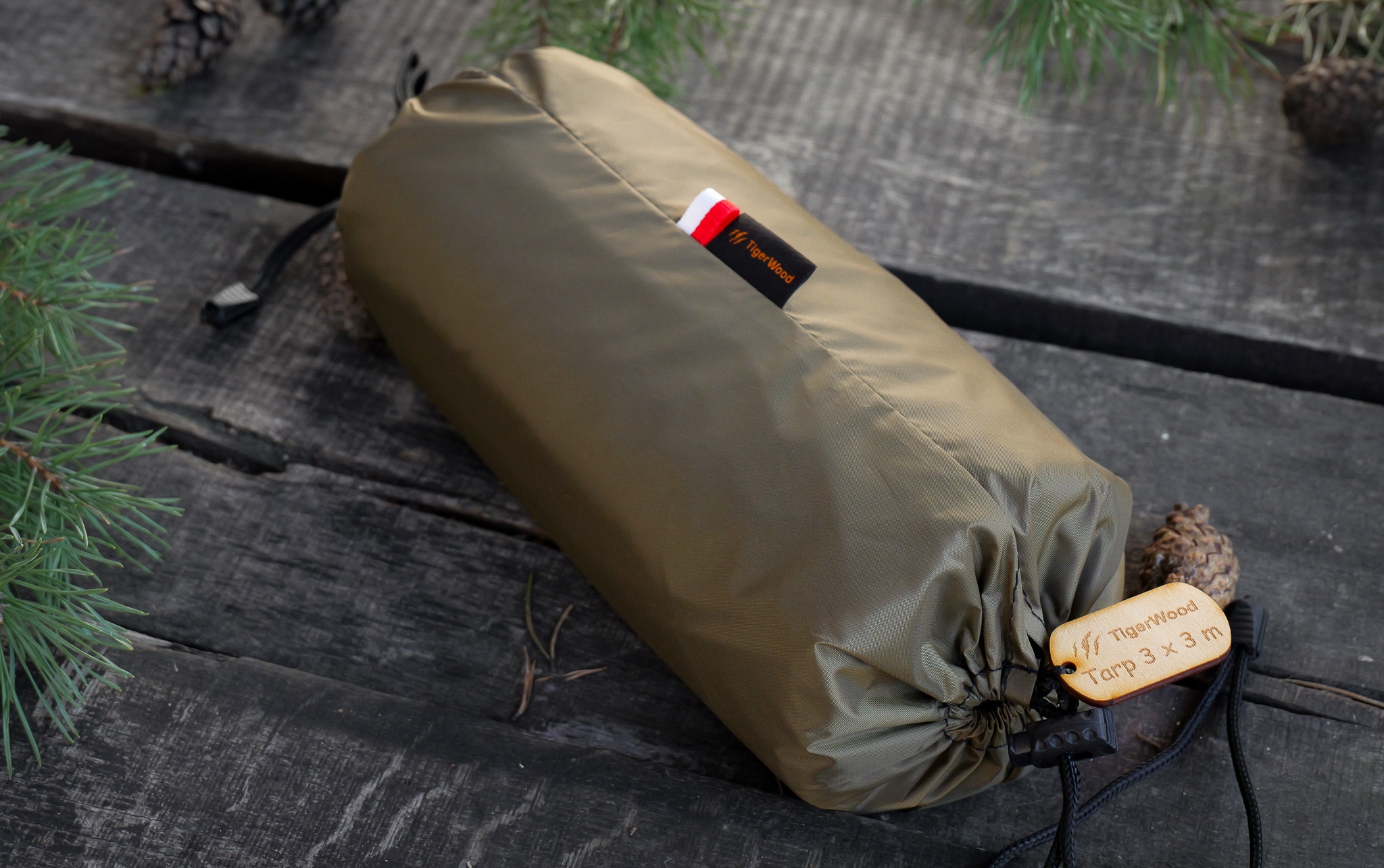 Тент TigerWood Tarp T2 3 x 3 м - Khaki
