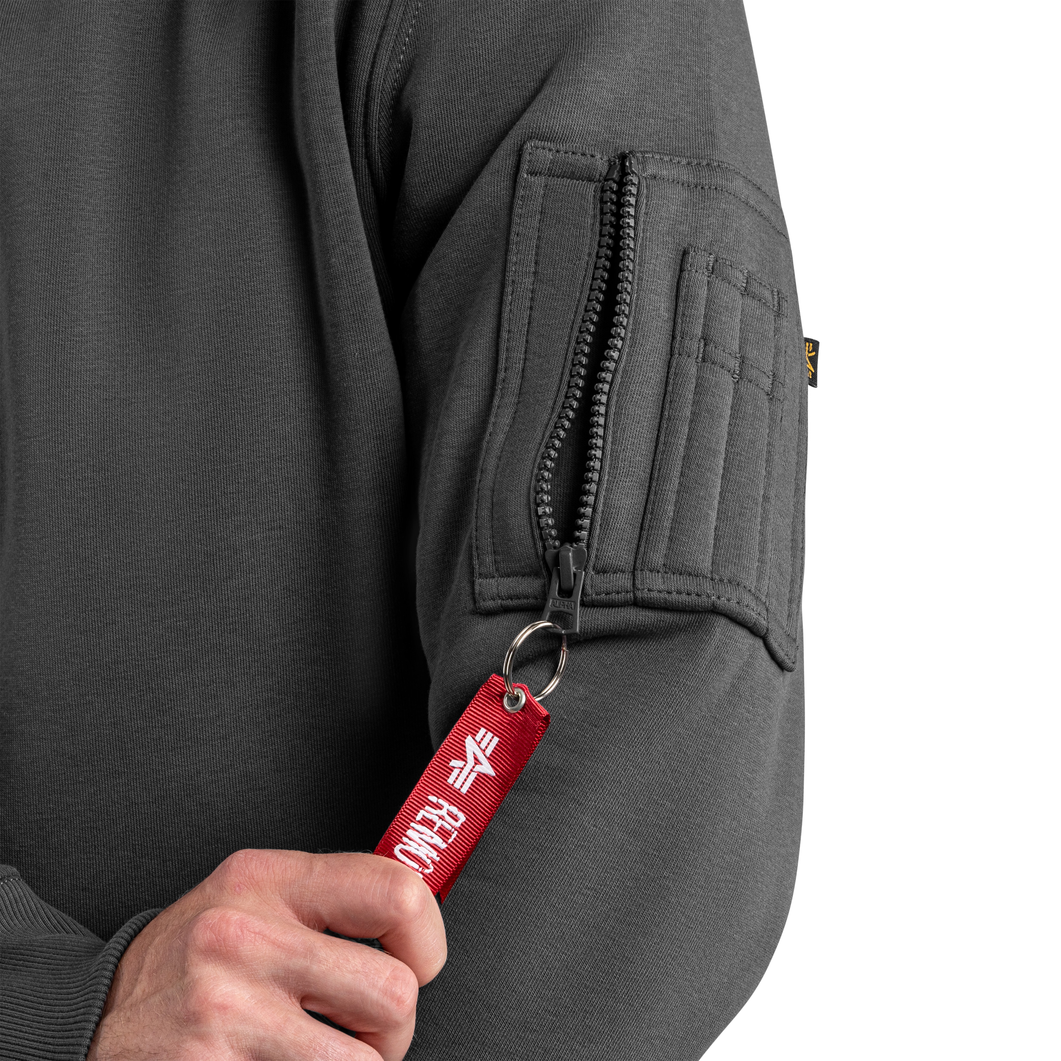 Кофта Alpha Industries Alpha Puff Print Hoodie - Vintage Grey