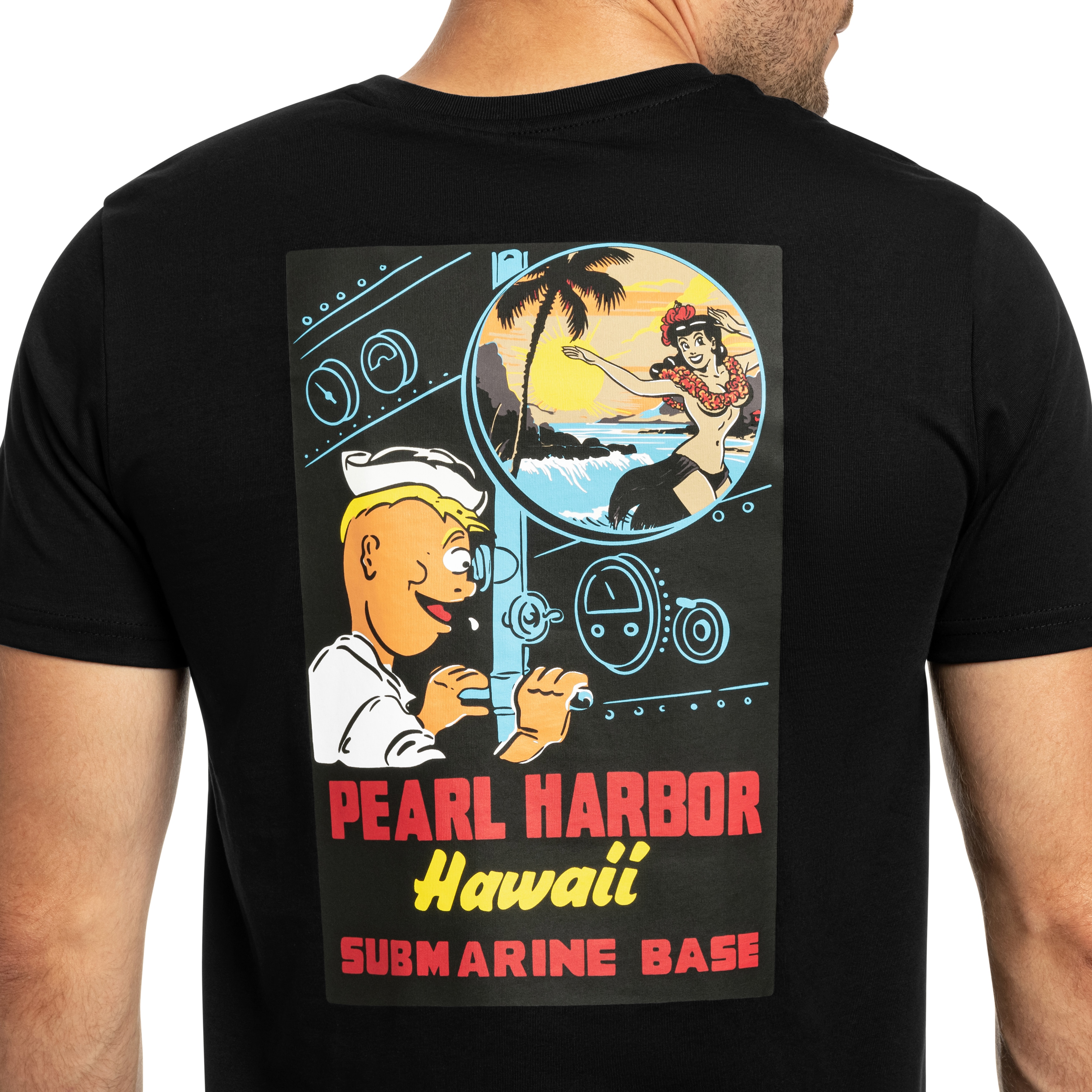 Футболка T-Shirt Alpha Industries Pearl Harbor Back Print - Black