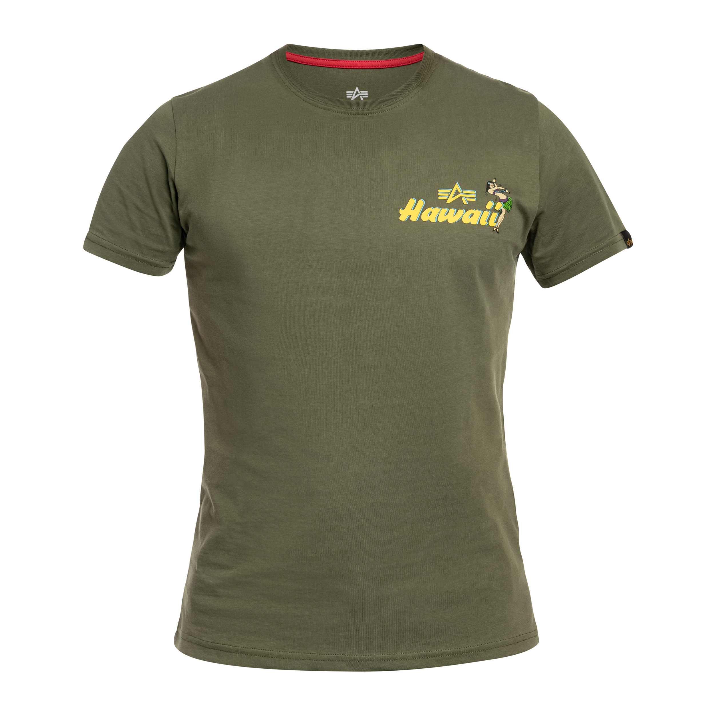 Футболка T-Shirt Alpha Industries Pearl Harbor Back Print - Dark Olive