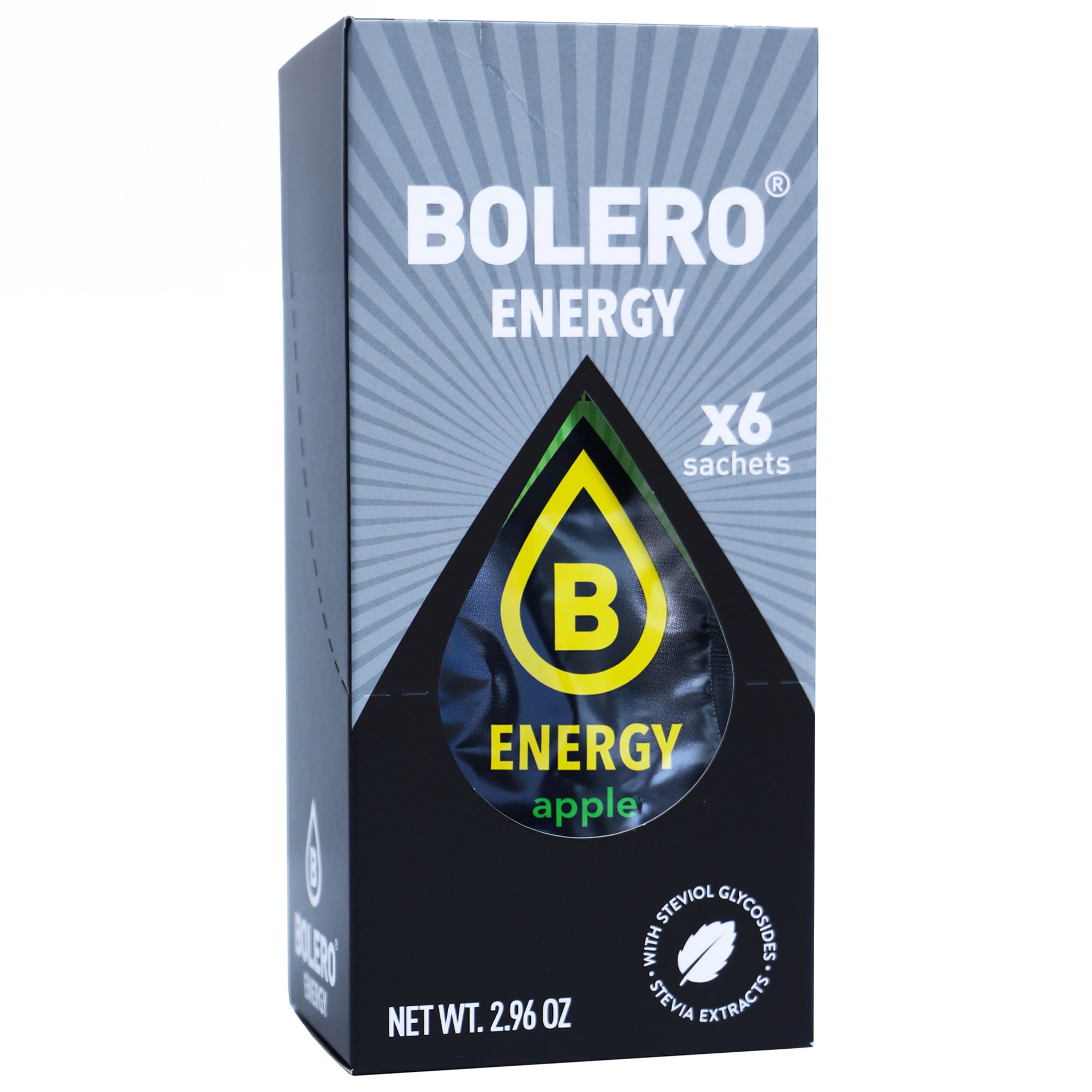 Порошковий напій Bolero Energy Apple зі стевією 14 г - 6 шт.