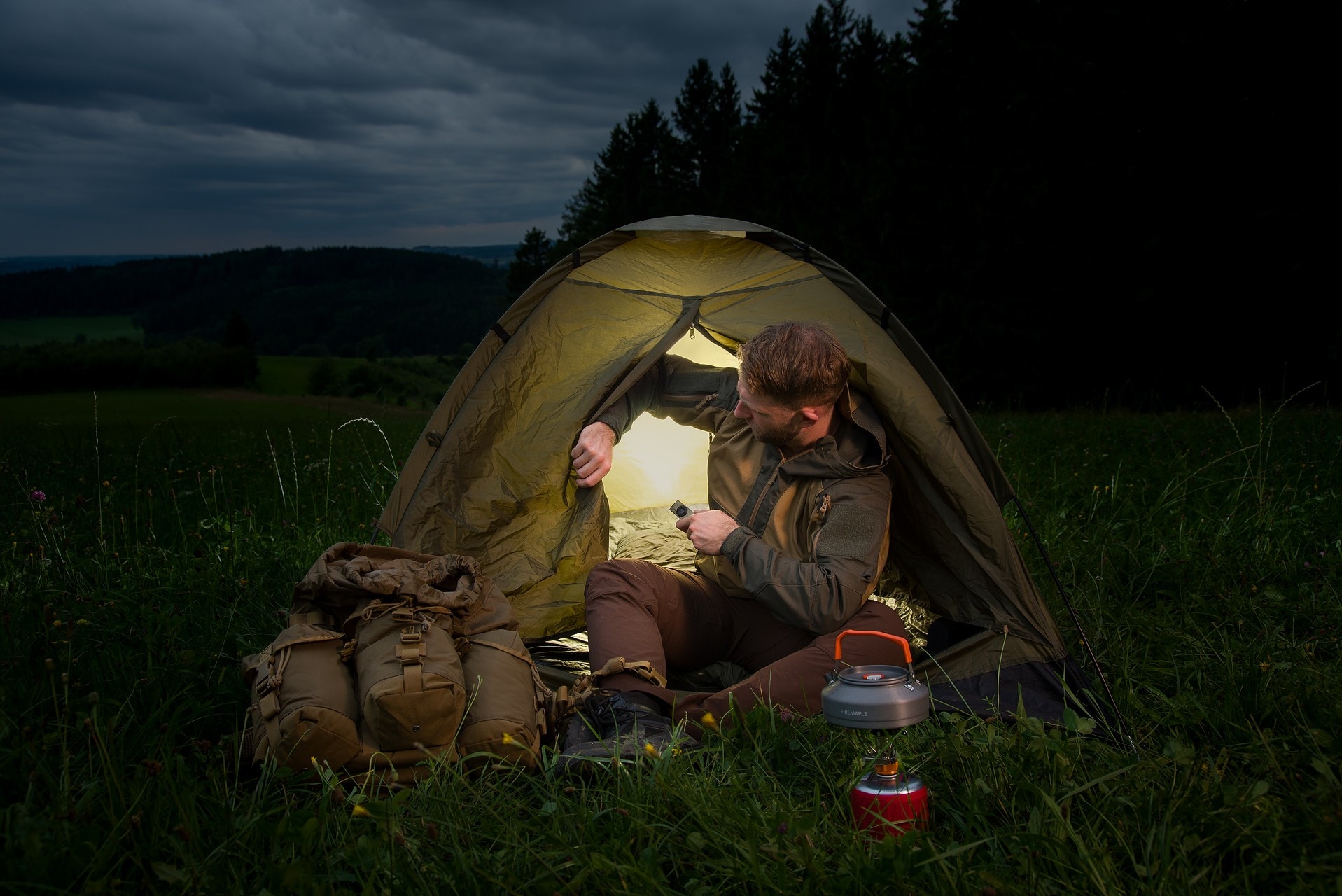 Куртка Helikon-Tex Anorak Tracer PolyCotton Stretch Rip-Stop - Coyote/Taiga Green