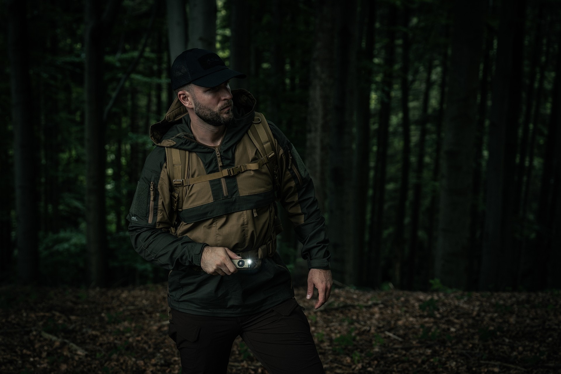 Куртка Helikon-Tex Anorak Tracer PolyCotton Stretch Rip-Stop - Coyote/Taiga Green