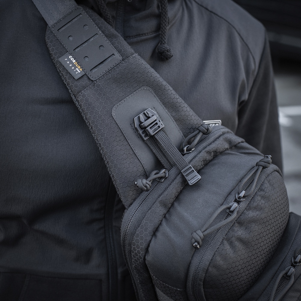 Сумка через плече M-Tac Cross Bag Slim Elite Hex - Black