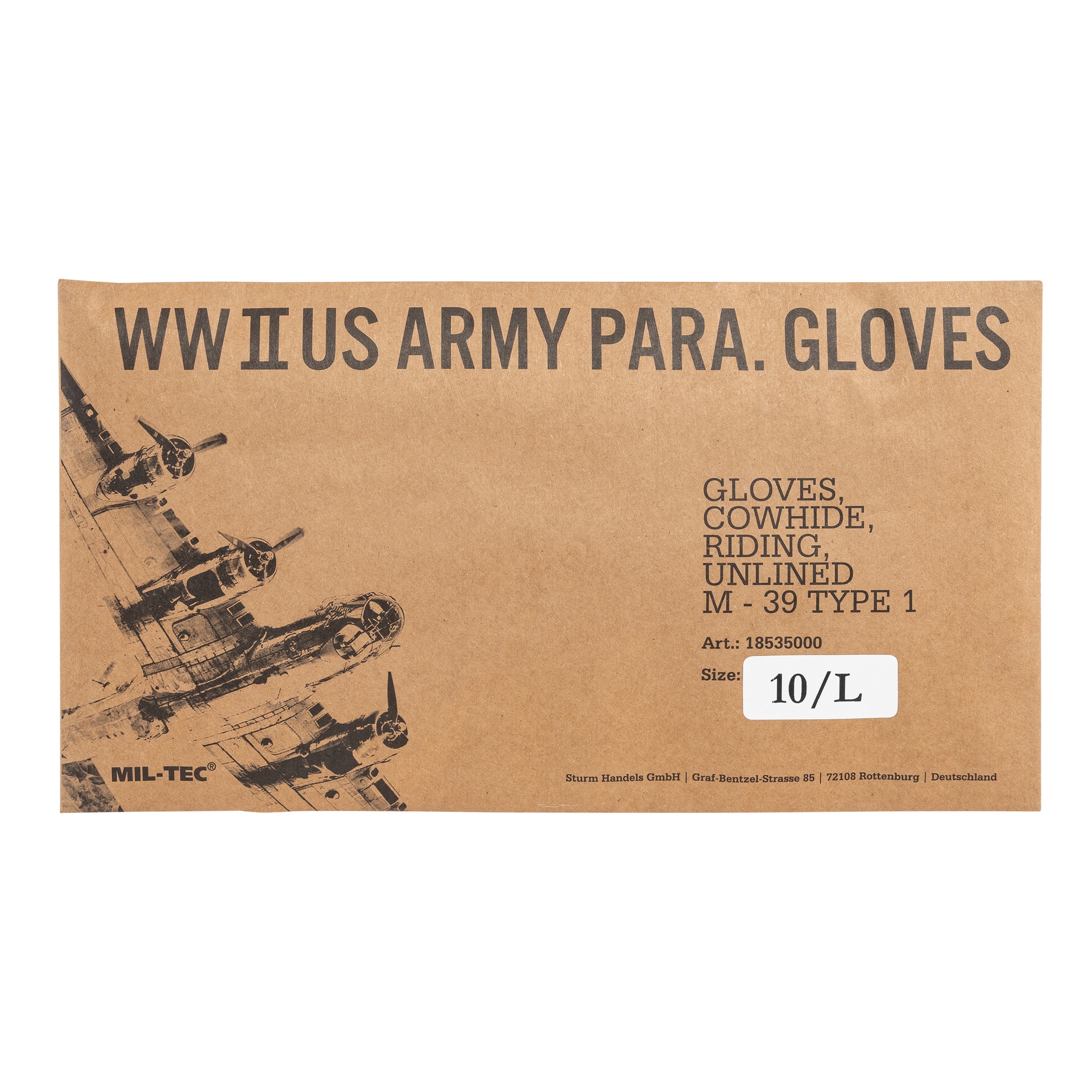 Шкіряні рукавиці Mil-Tec US Paratrooper Gloves