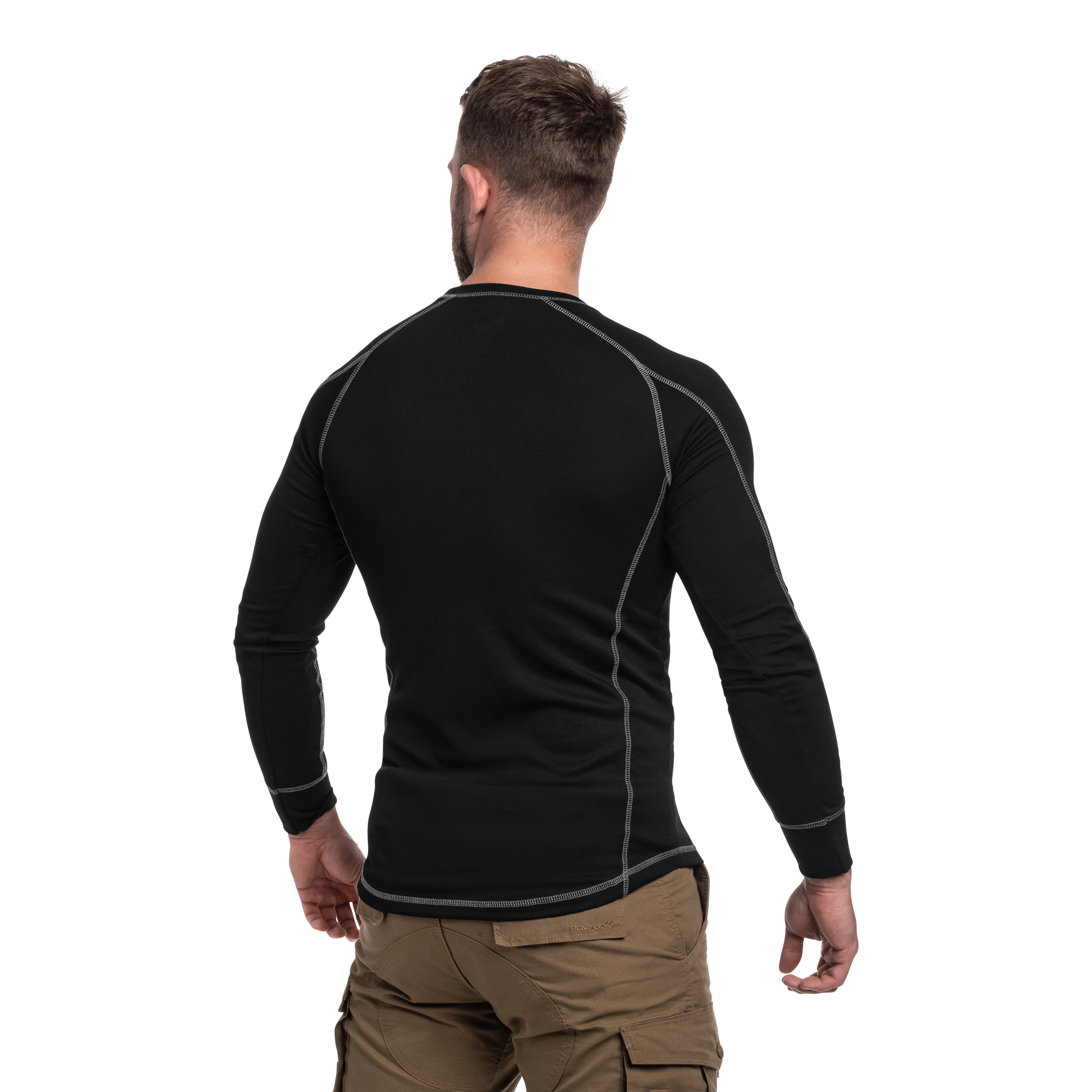 Термоактивна футболка Highlander Outdoor Pro 120 Base Layer Long Sleeve - Black