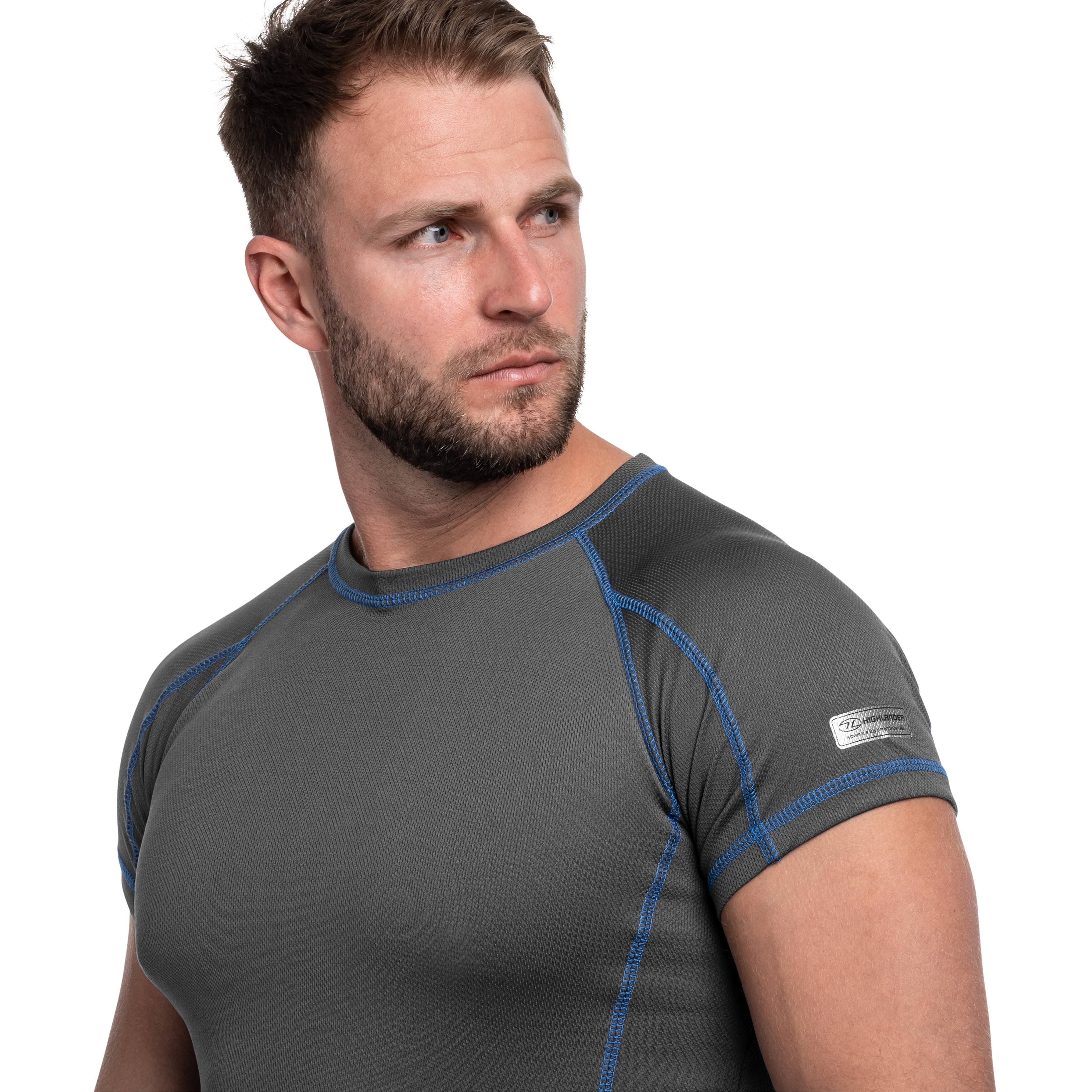 Термоактивна футболка Highlander Outdoor Pro 120 Base Layer - Grey